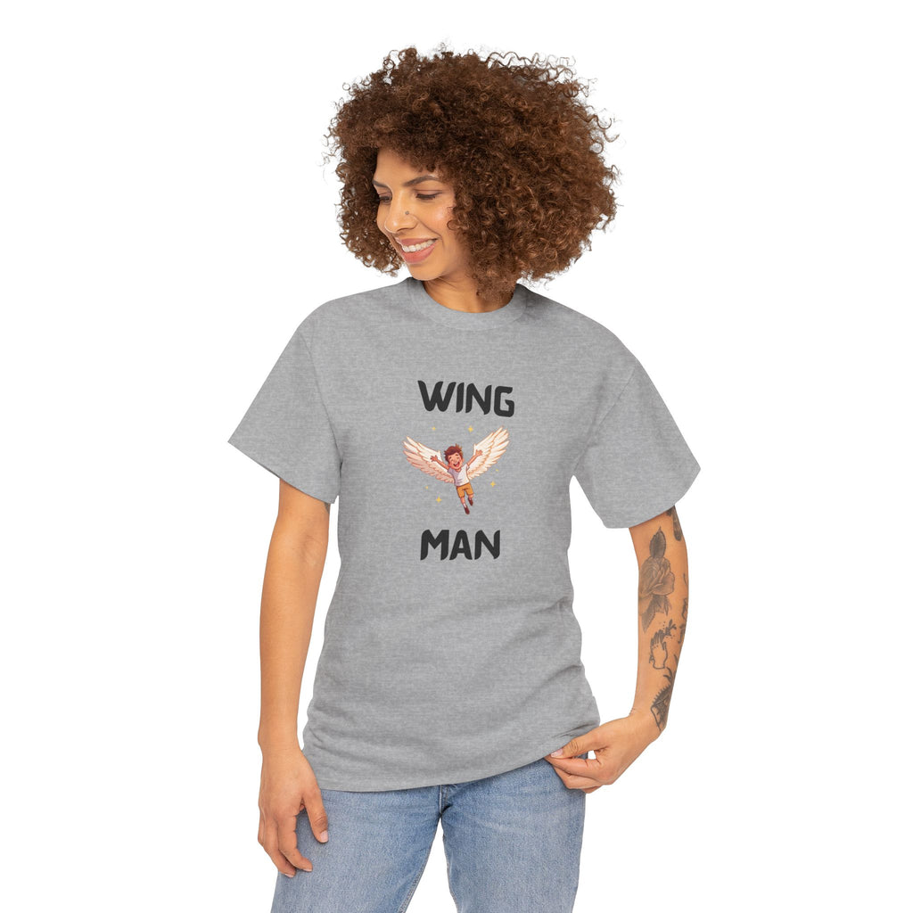 Wing Man T-Shirt – Funny Novelty Tee for Stag Do’s, Prank Gifts & Nights Out