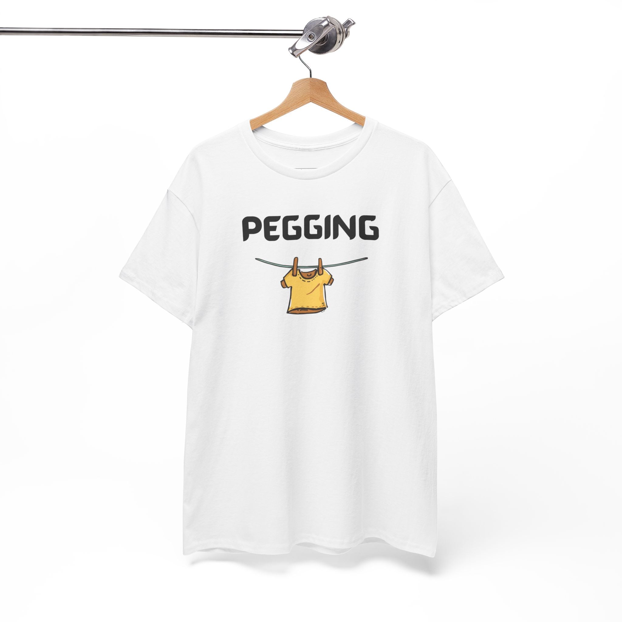 Pegging T-Shirt – Funny Novelty Tee with Cheeky Wordplay