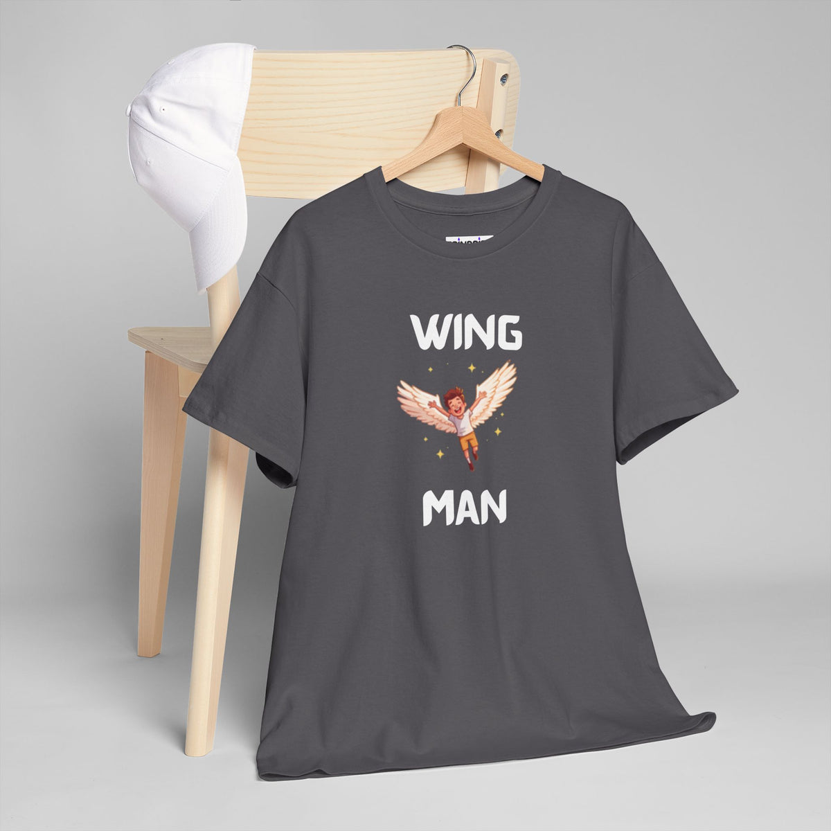 Wing Man T-Shirt – Funny Novelty Tee for Stag Do’s, Prank Gifts & Nights Out