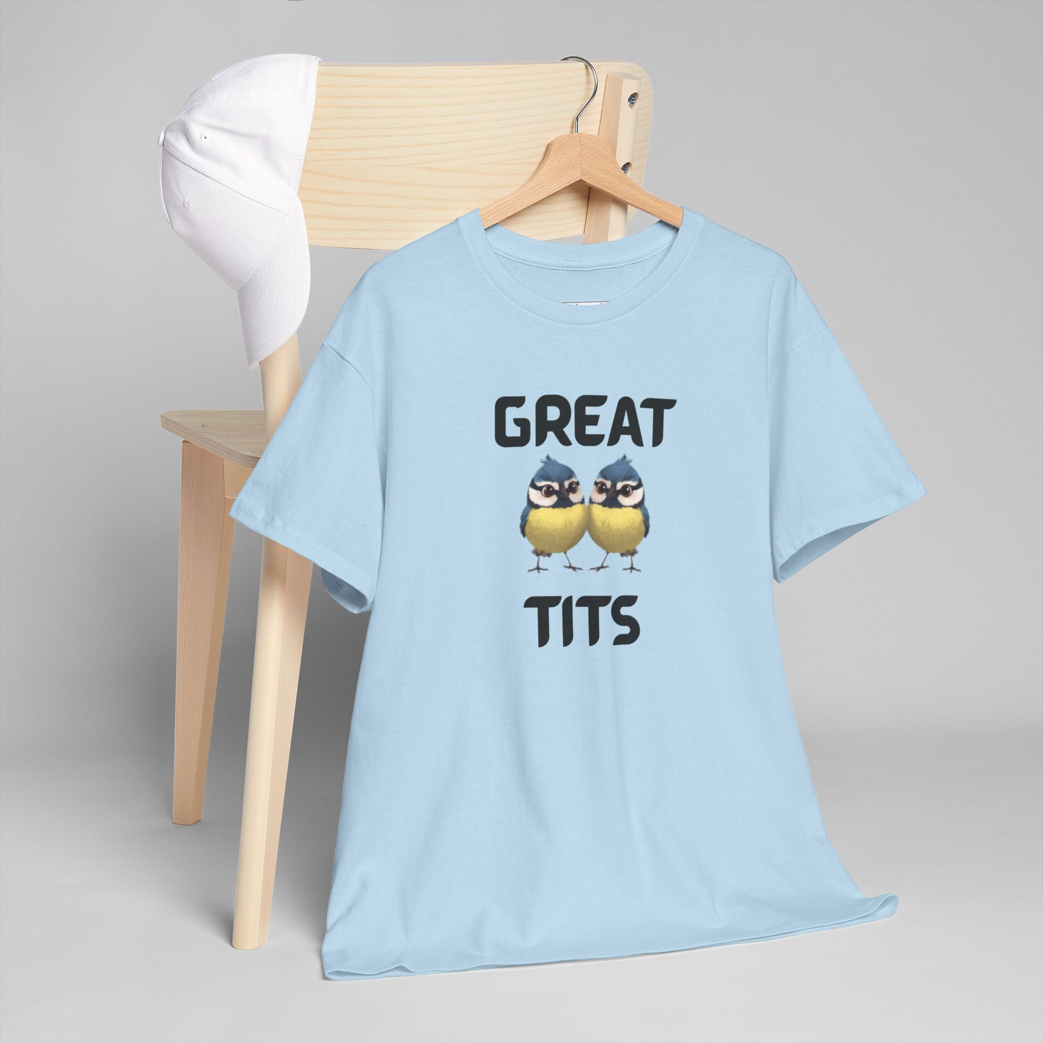 Great Tits T-Shirt – Funny Novelty Tee with Cheeky Wordplay