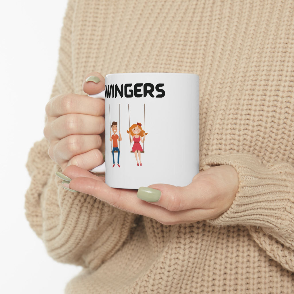 Swingers Funny Mug Cheeky Wordplay Prank Gift Novelty Coffee Cup