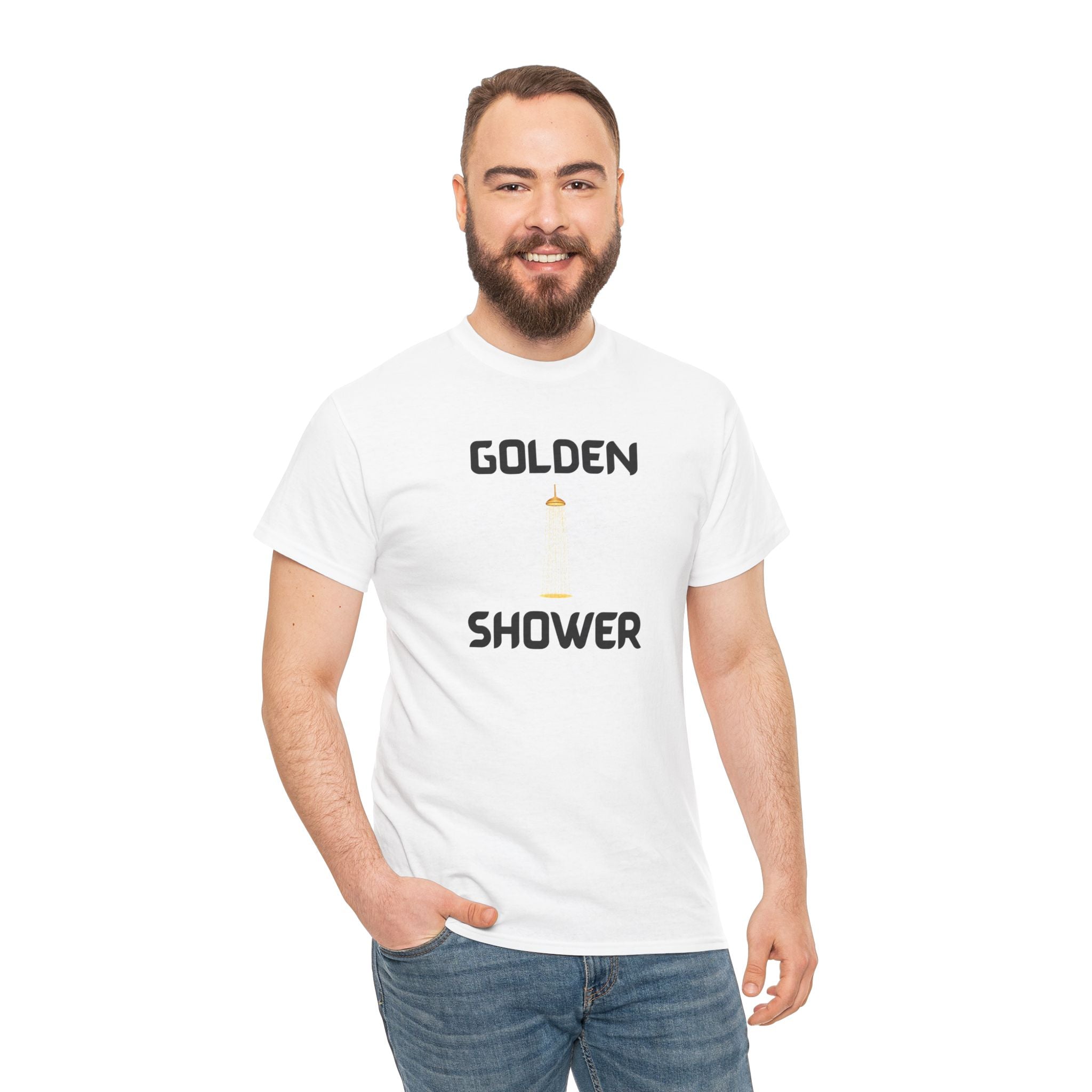 Golden Shower T-Shirt – Funny Novelty Tee with Cheeky Humour