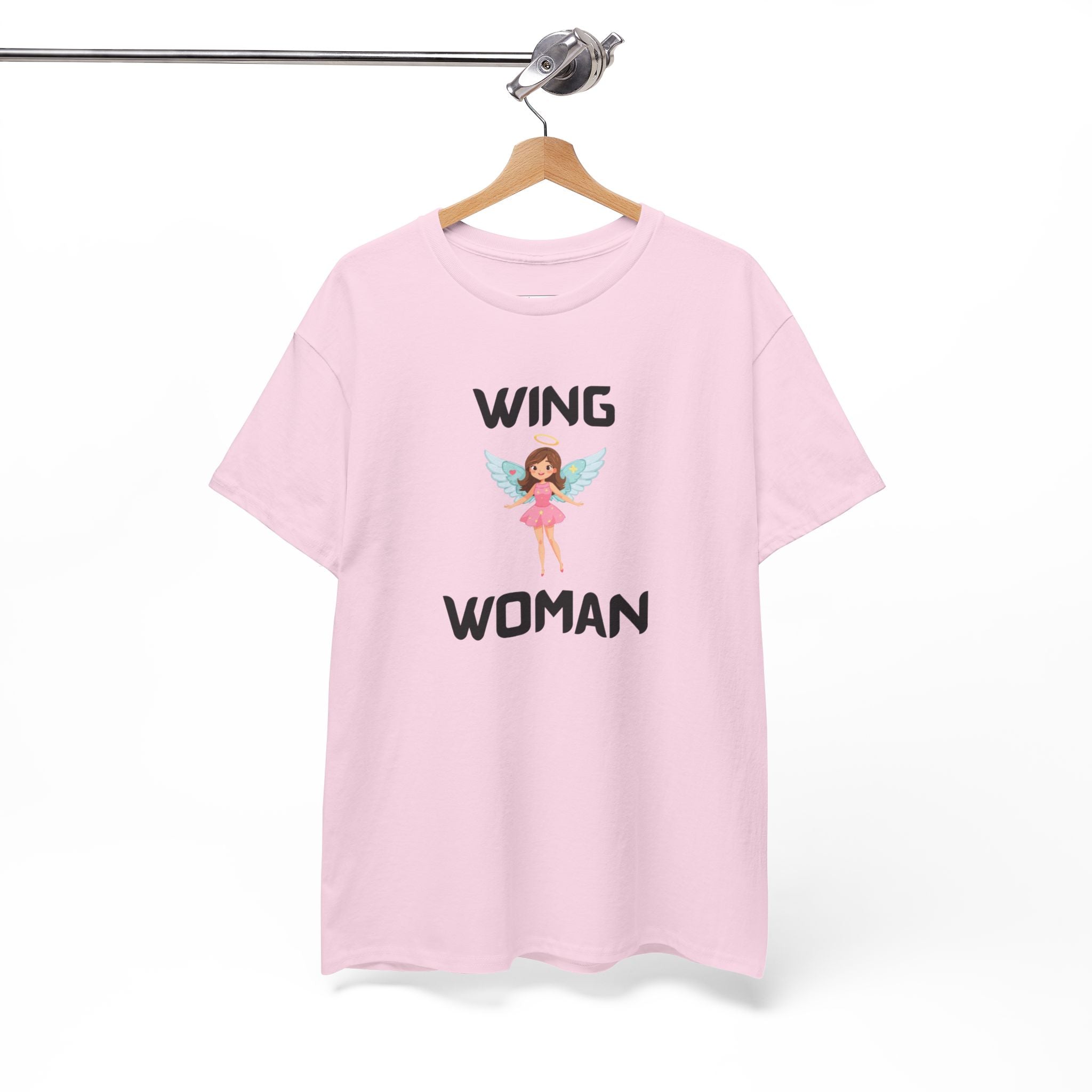Wing Woman T-Shirt – Funny Novelty Tee for Hen Do’s, Prank Gifts & Nights Out