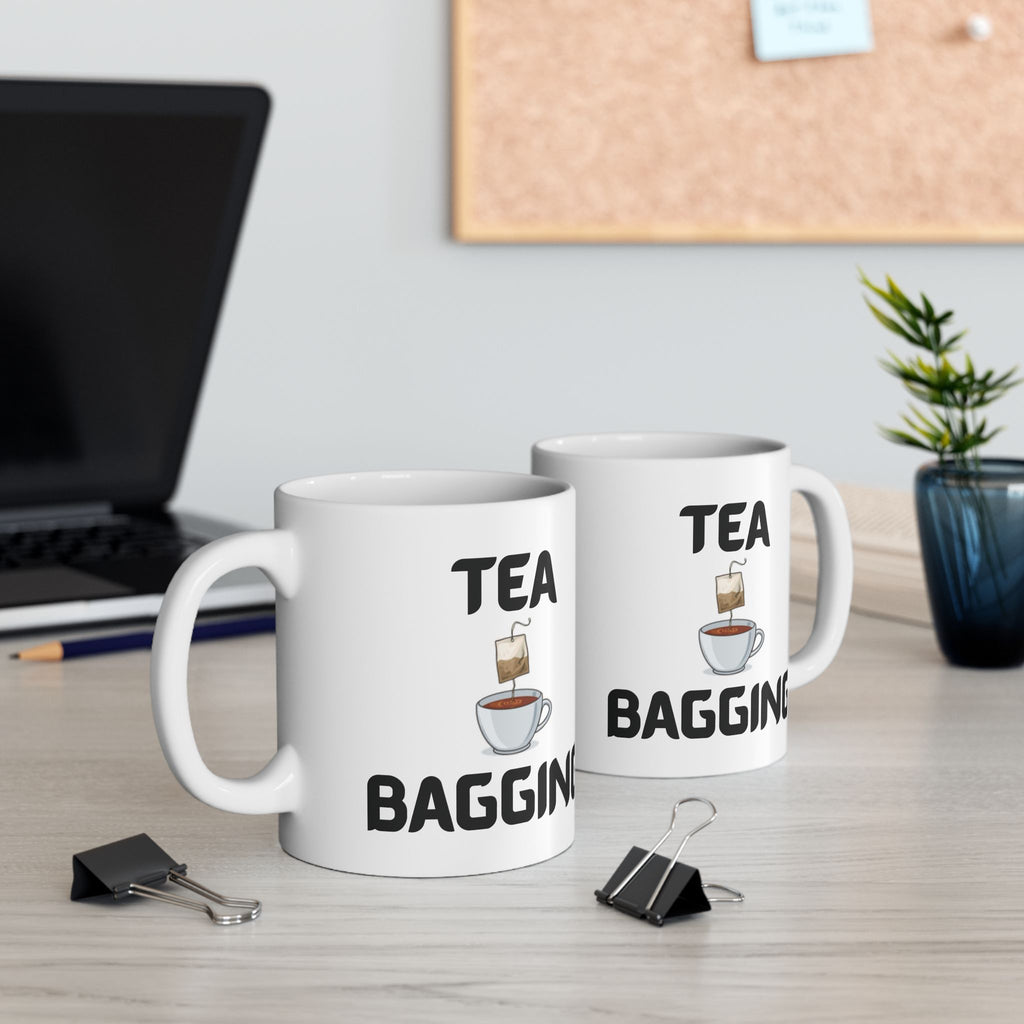 Tea Bagging Funny Mug Cheeky Wordplay Prank Gift Novelty Coffee Cup