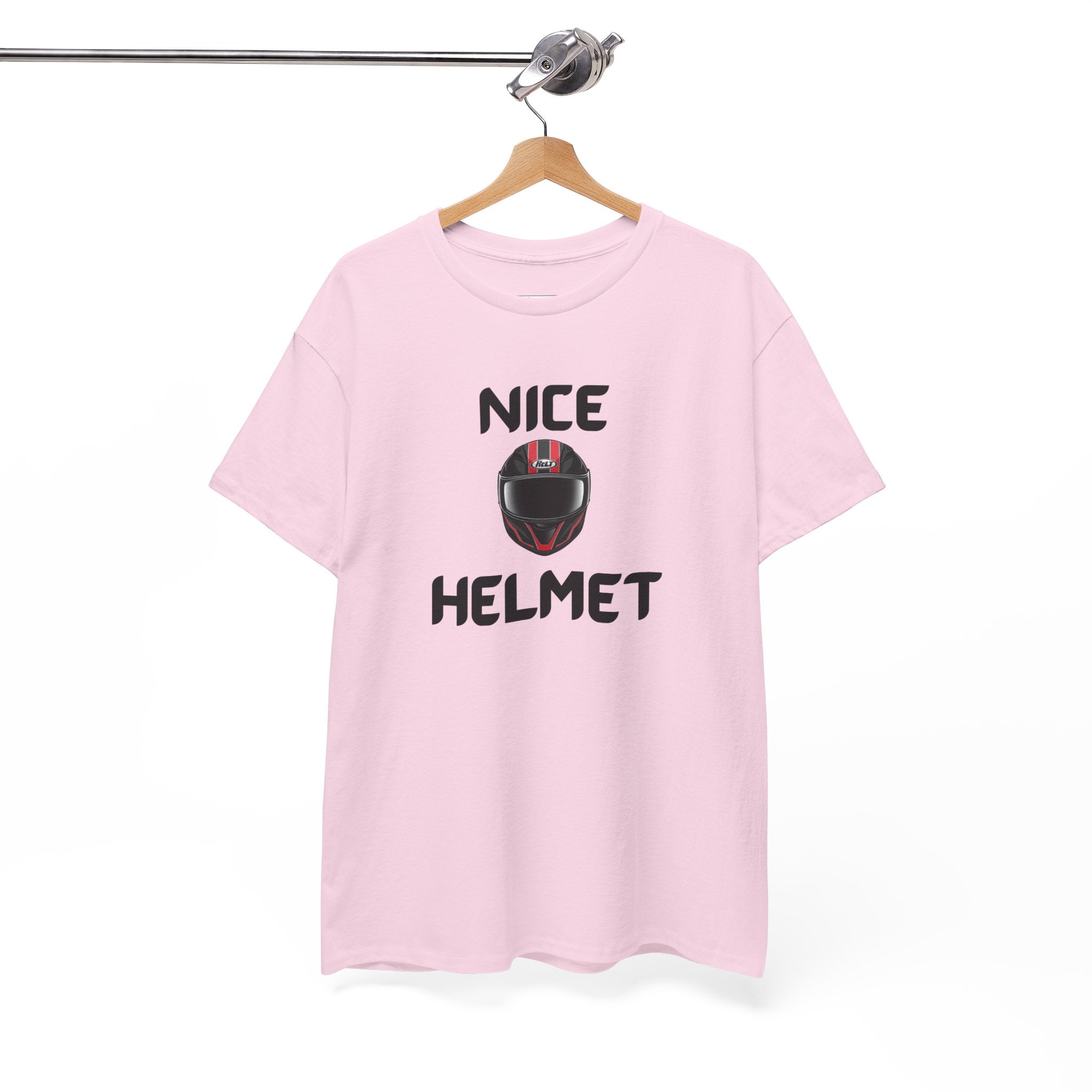 Nice Helmet T-Shirt – Funny Novelty Tee with Cheeky Wordplay