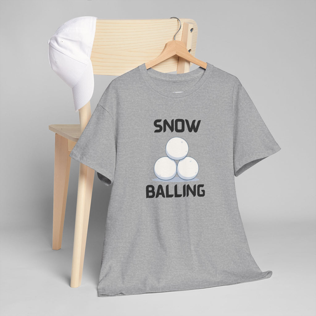 Snow Balling T-Shirt – Funny Novelty Tee with Cheeky Humour