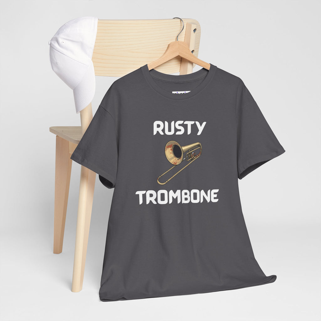 Rusty Trombone T-Shirt – Funny Novelty Tee with Cheeky Humour