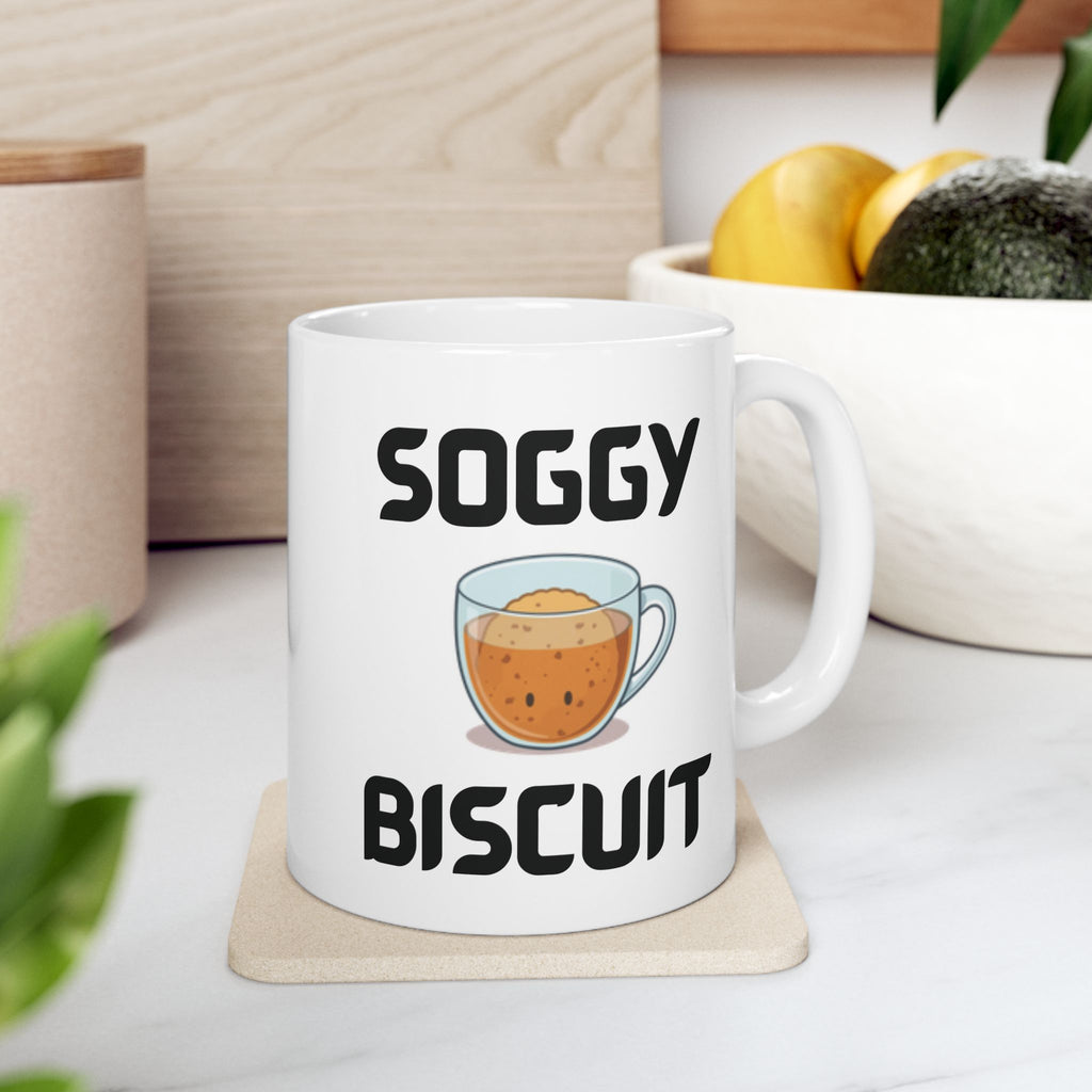 Soggy Biscuit Funny Mug Cheeky Wordplay Prank Gift Novelty Coffee Cup