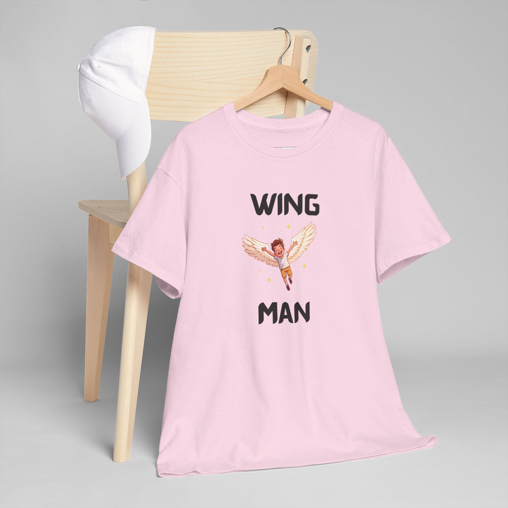 Wing Man T-Shirt – Funny Novelty Tee for Stag Do’s, Prank Gifts & Nights Out