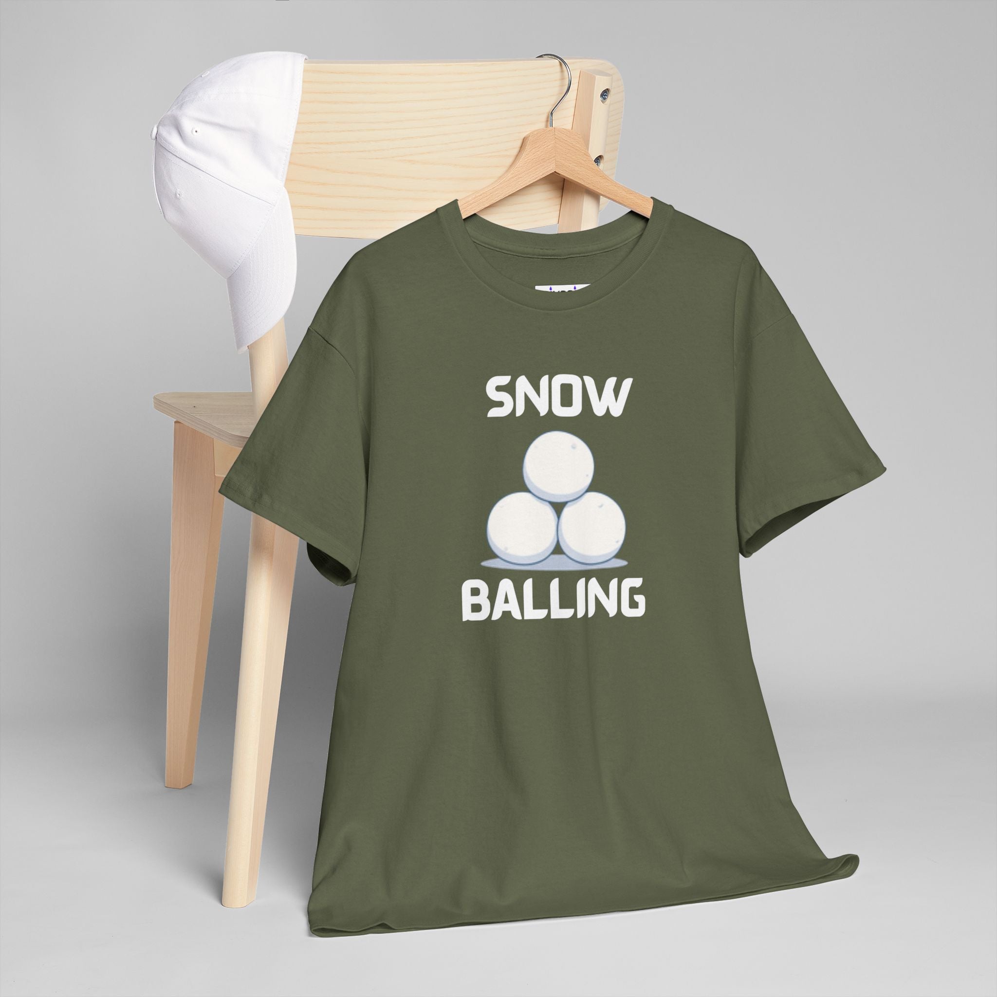 Snow Balling T-Shirt – Funny Novelty Tee with Cheeky Humour