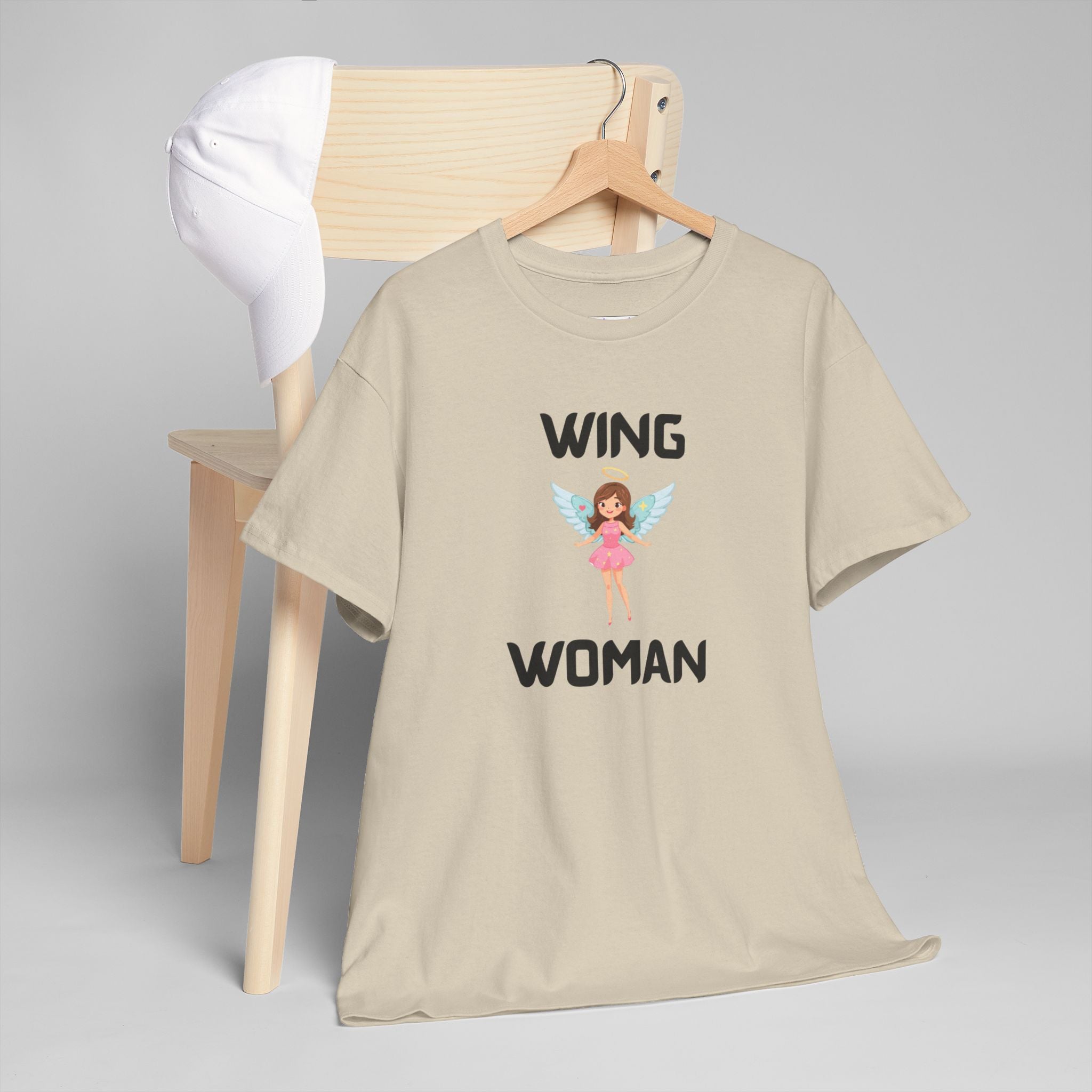 Wing Woman T-Shirt – Funny Novelty Tee for Hen Do’s, Prank Gifts & Nights Out