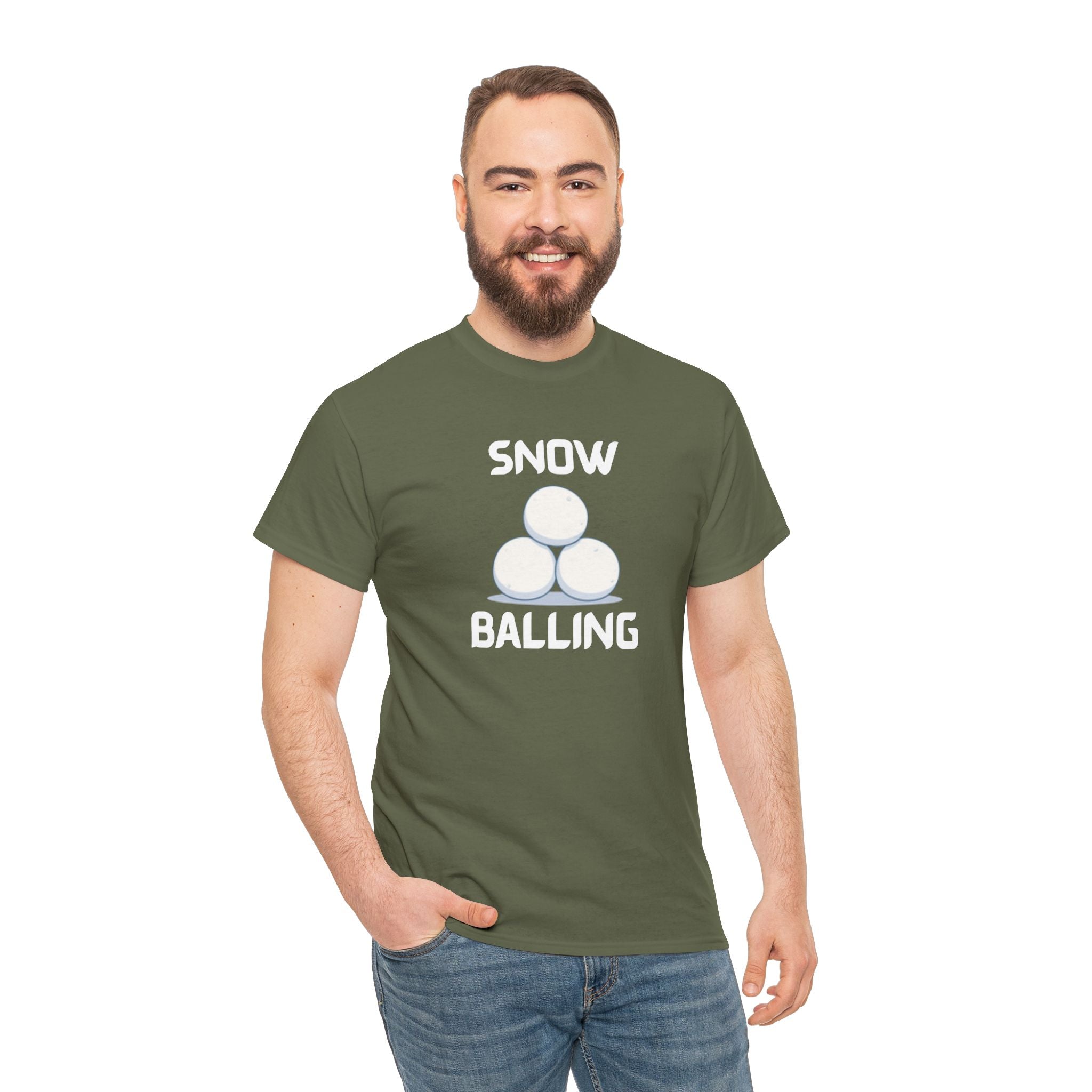 Snow Balling T-Shirt – Funny Novelty Tee with Cheeky Humour
