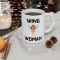 Wing Woman Funny Mug Cheeky Friendship Gift Wordplay Novelty Coffee Cup