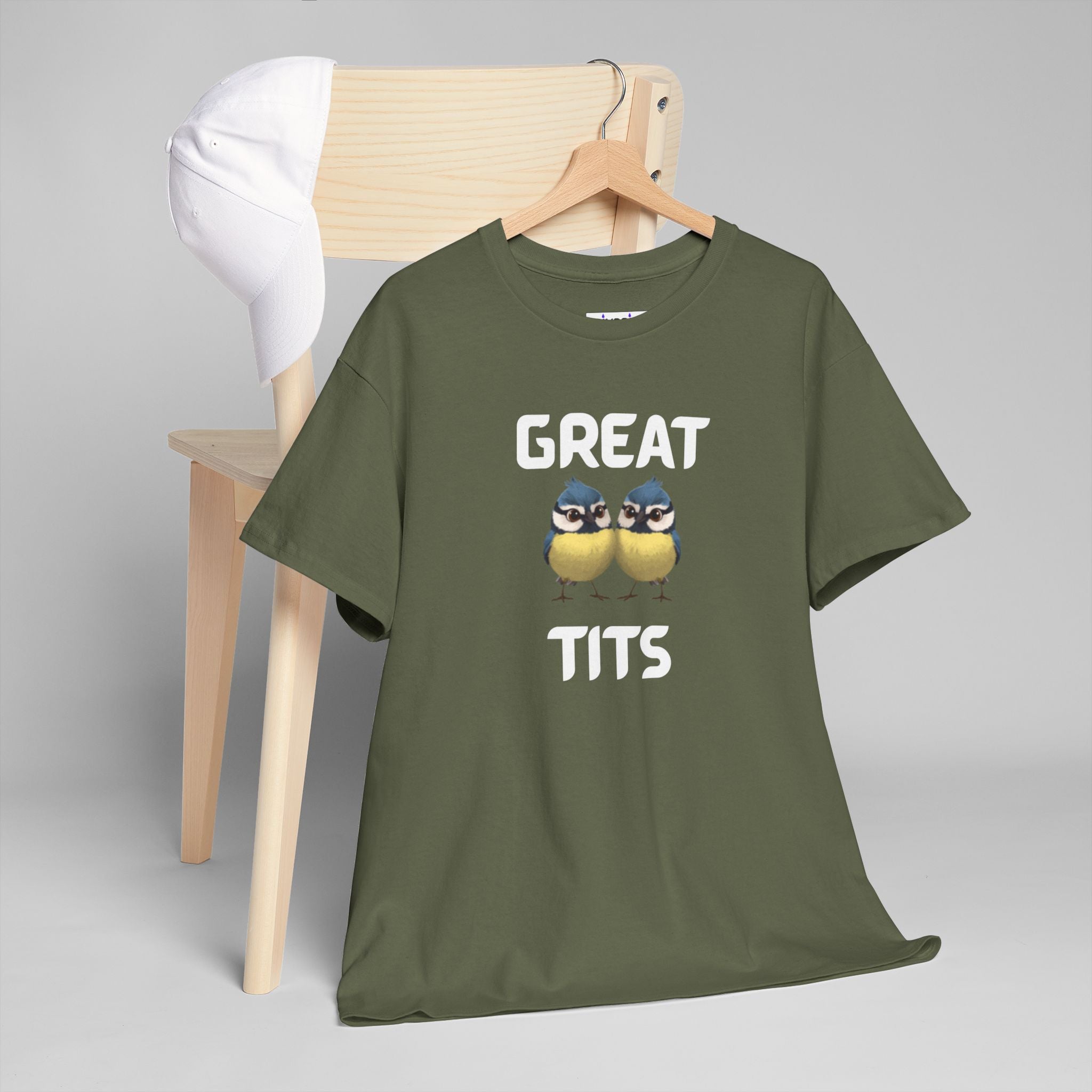 Great Tits T-Shirt – Funny Novelty Tee with Cheeky Wordplay