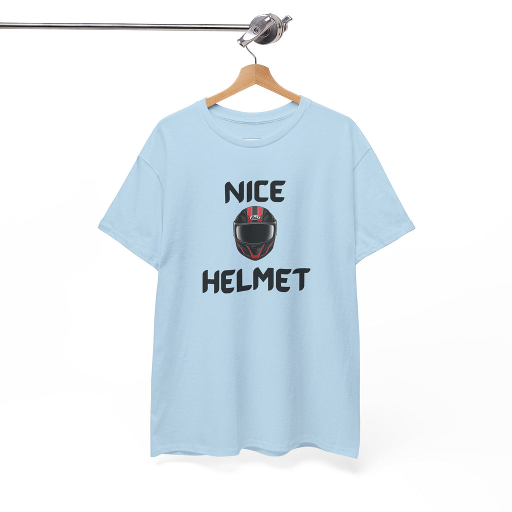 Nice Helmet T-Shirt – Funny Novelty Tee with Cheeky Wordplay