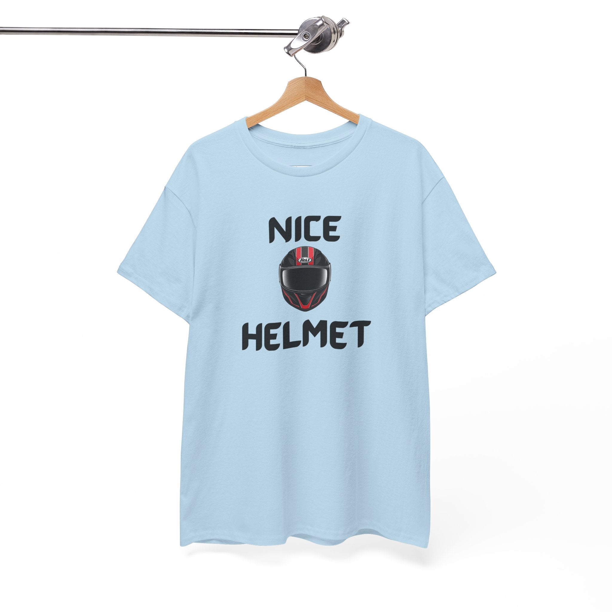 Nice Helmet T-Shirt – Funny Novelty Tee with Cheeky Wordplay