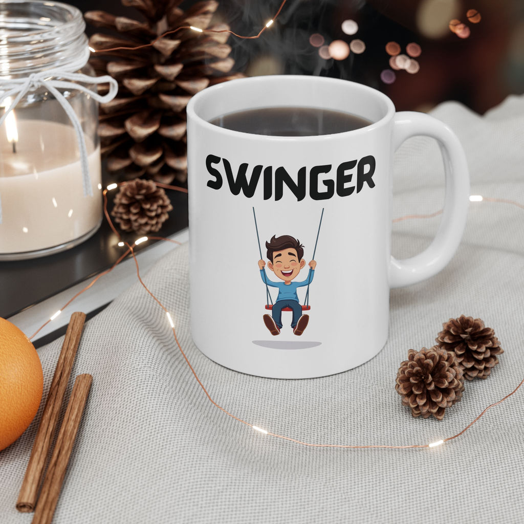 Swinger Funny Mug Cheeky Wordplay Prank Gift Novelty Coffee Cup