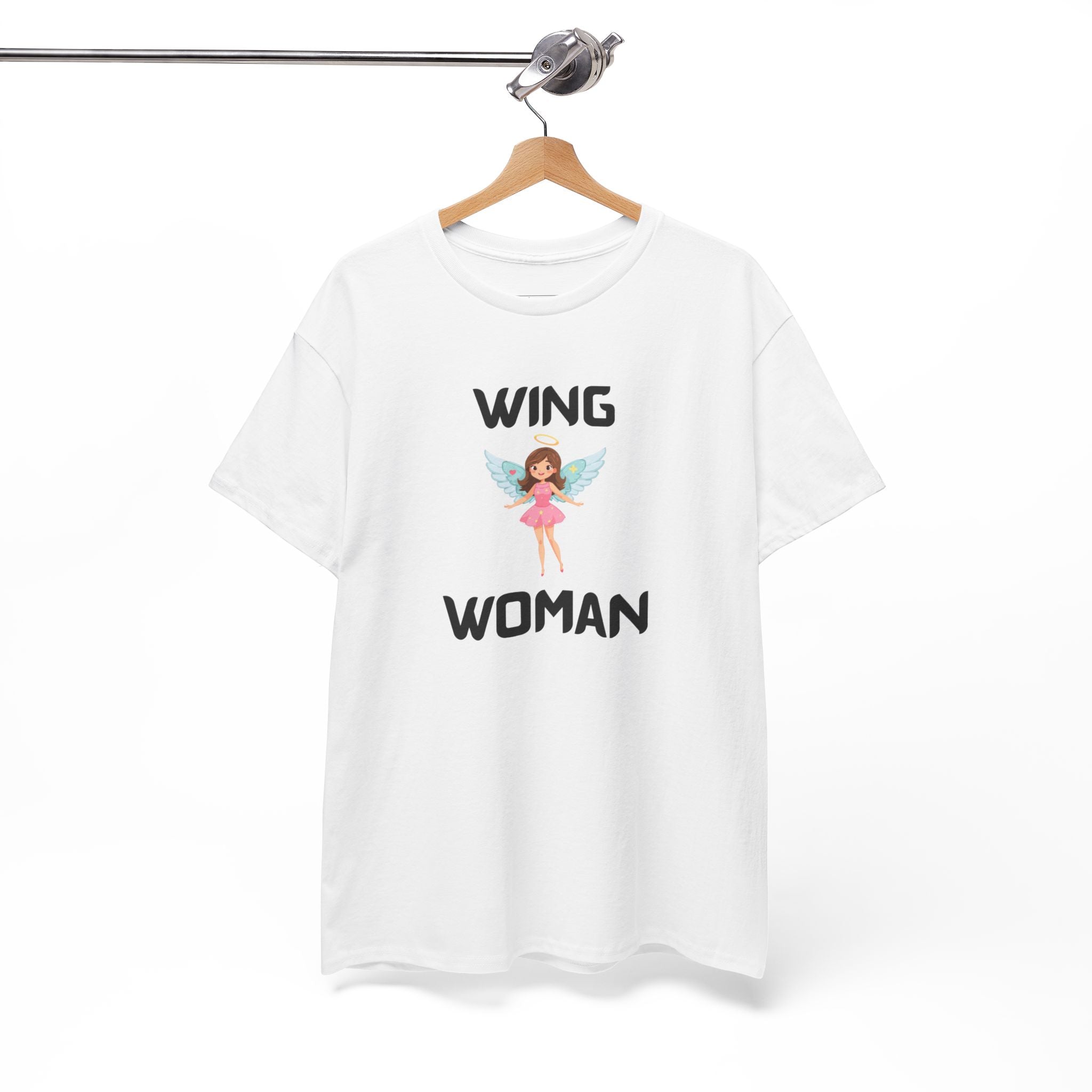 Wing Woman T-Shirt – Funny Novelty Tee for Hen Do’s, Prank Gifts & Nights Out