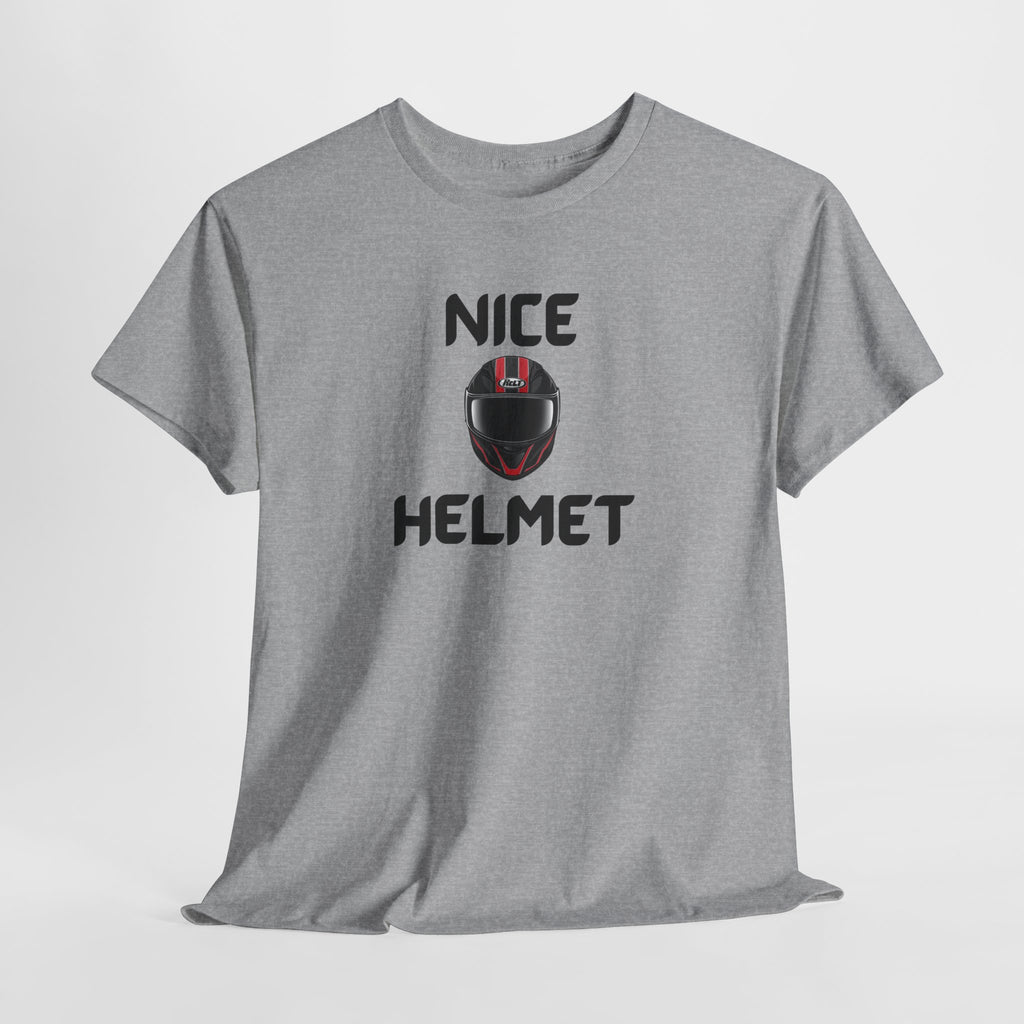 Nice Helmet T-Shirt – Funny Novelty Tee with Cheeky Wordplay