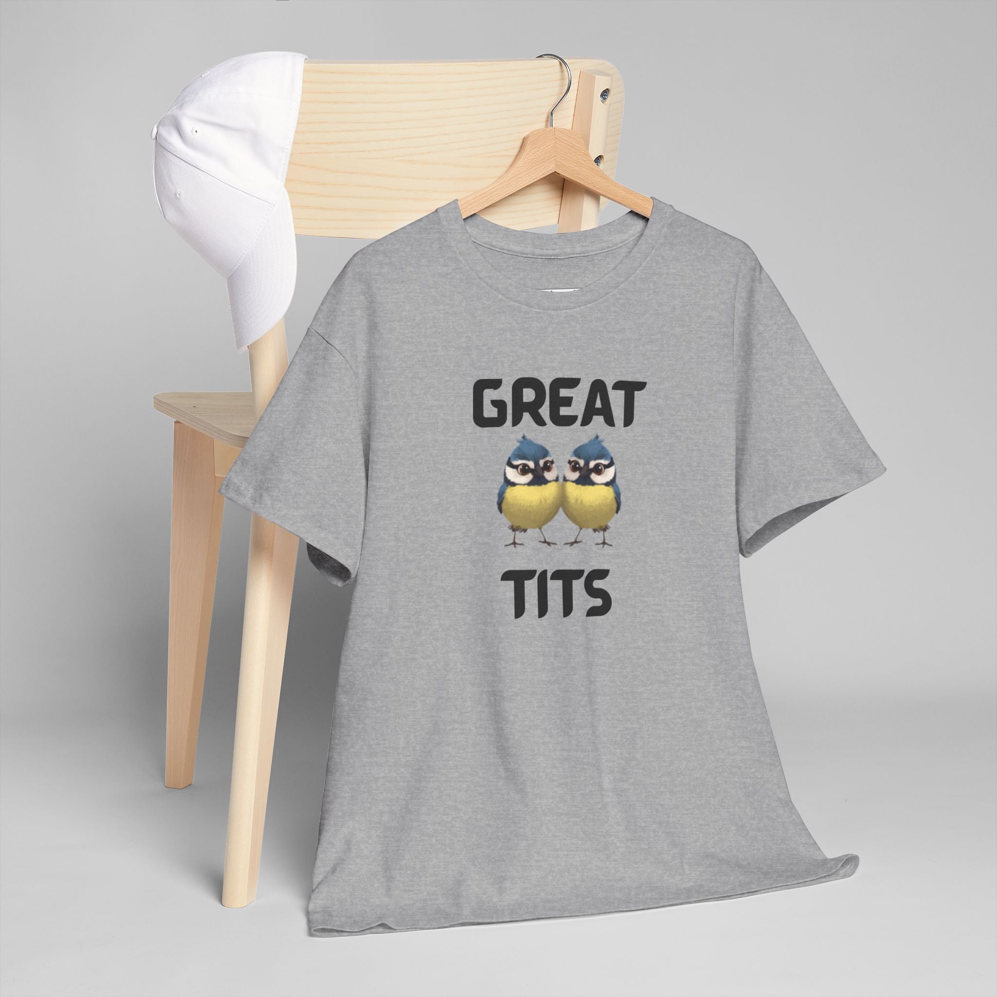 Great Tits T-Shirt – Funny Novelty Tee with Cheeky Wordplay