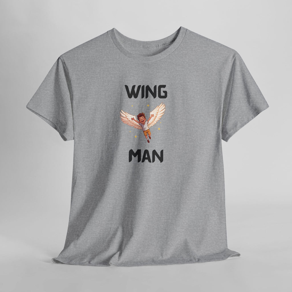 Wing Man T-Shirt – Funny Novelty Tee for Stag Do’s, Prank Gifts & Nights Out