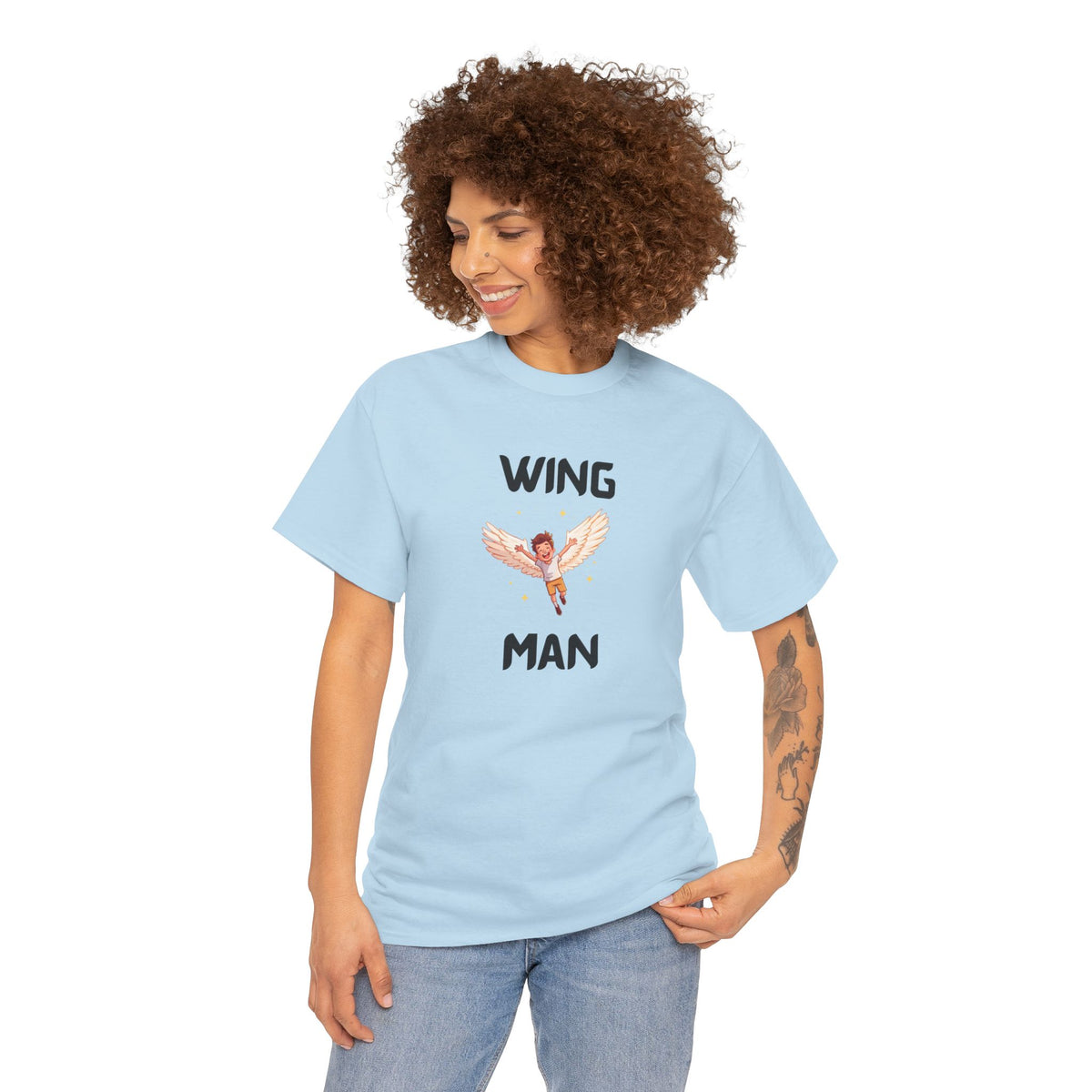 Wing Man T-Shirt – Funny Novelty Tee for Stag Do’s, Prank Gifts & Nights Out
