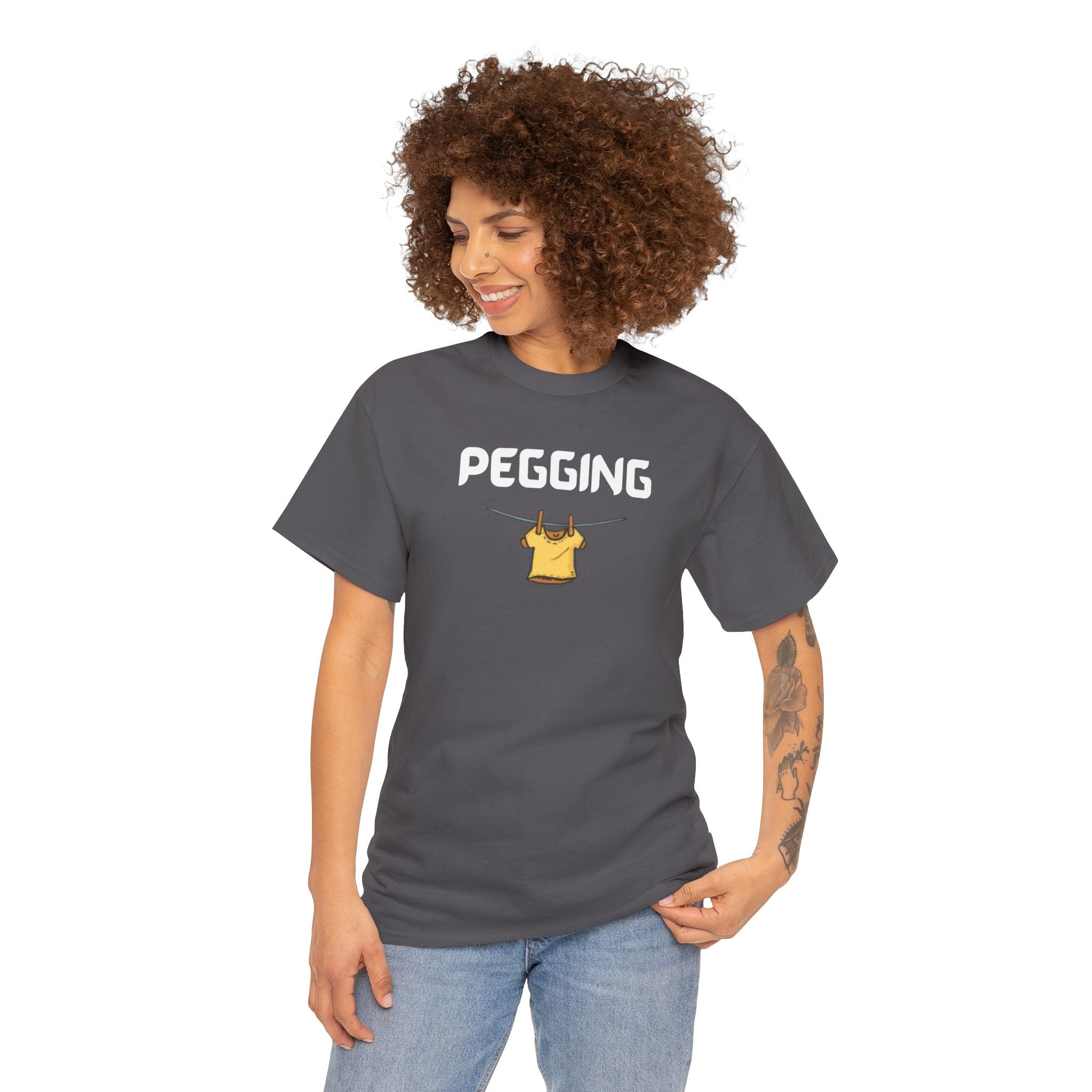 Pegging T-Shirt – Funny Novelty Tee with Cheeky Wordplay