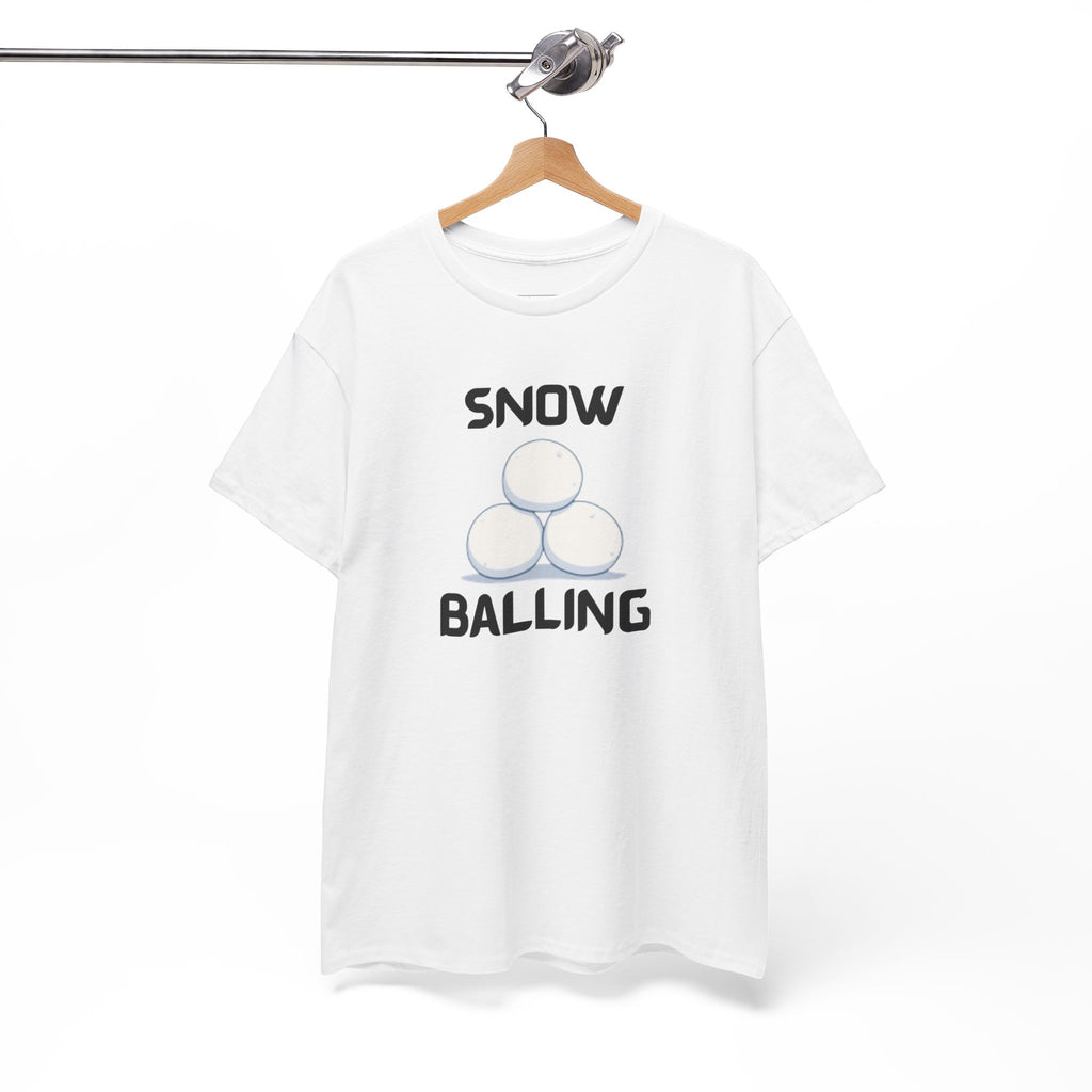 Snow Balling T-Shirt – Funny Novelty Tee with Cheeky Humour