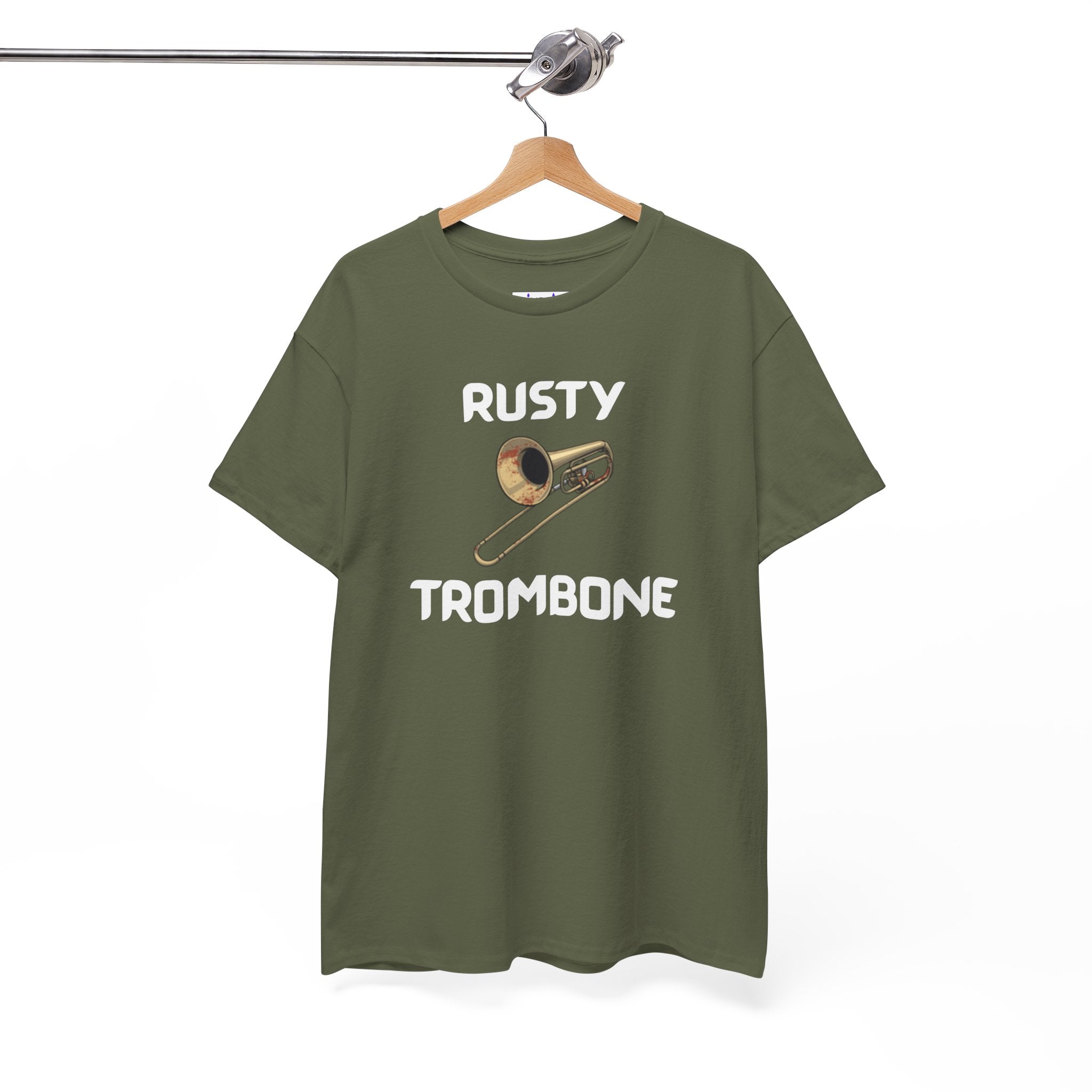 Rusty Trombone T-Shirt – Funny Novelty Tee with Cheeky Humour