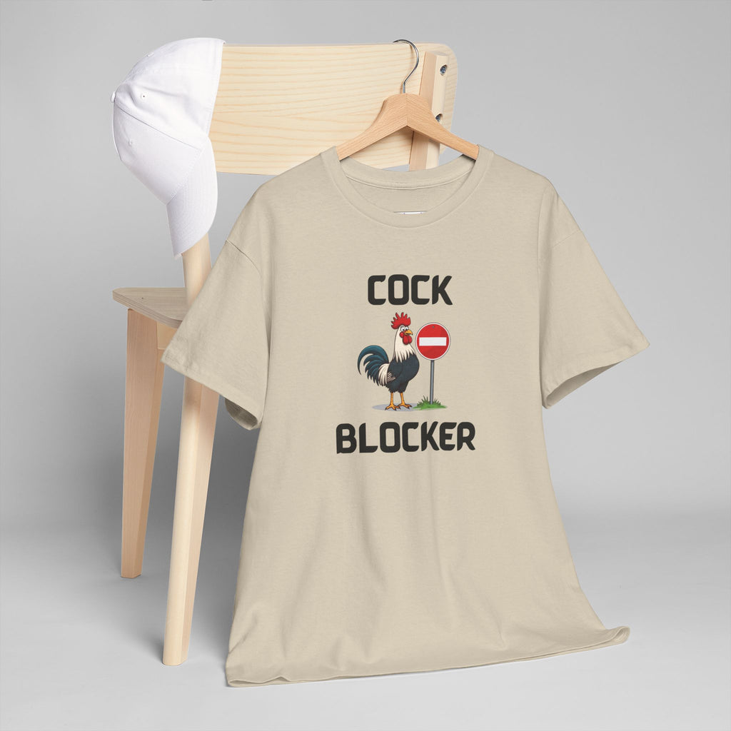 Cock Blocker T-Shirt – Funny Novelty Tee with Cheeky Humour