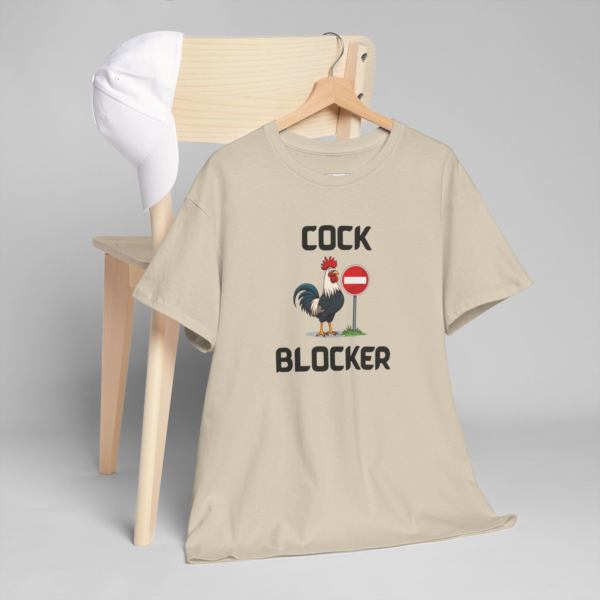 Cock Blocker T-Shirt – Funny Novelty Tee with Cheeky Humour
