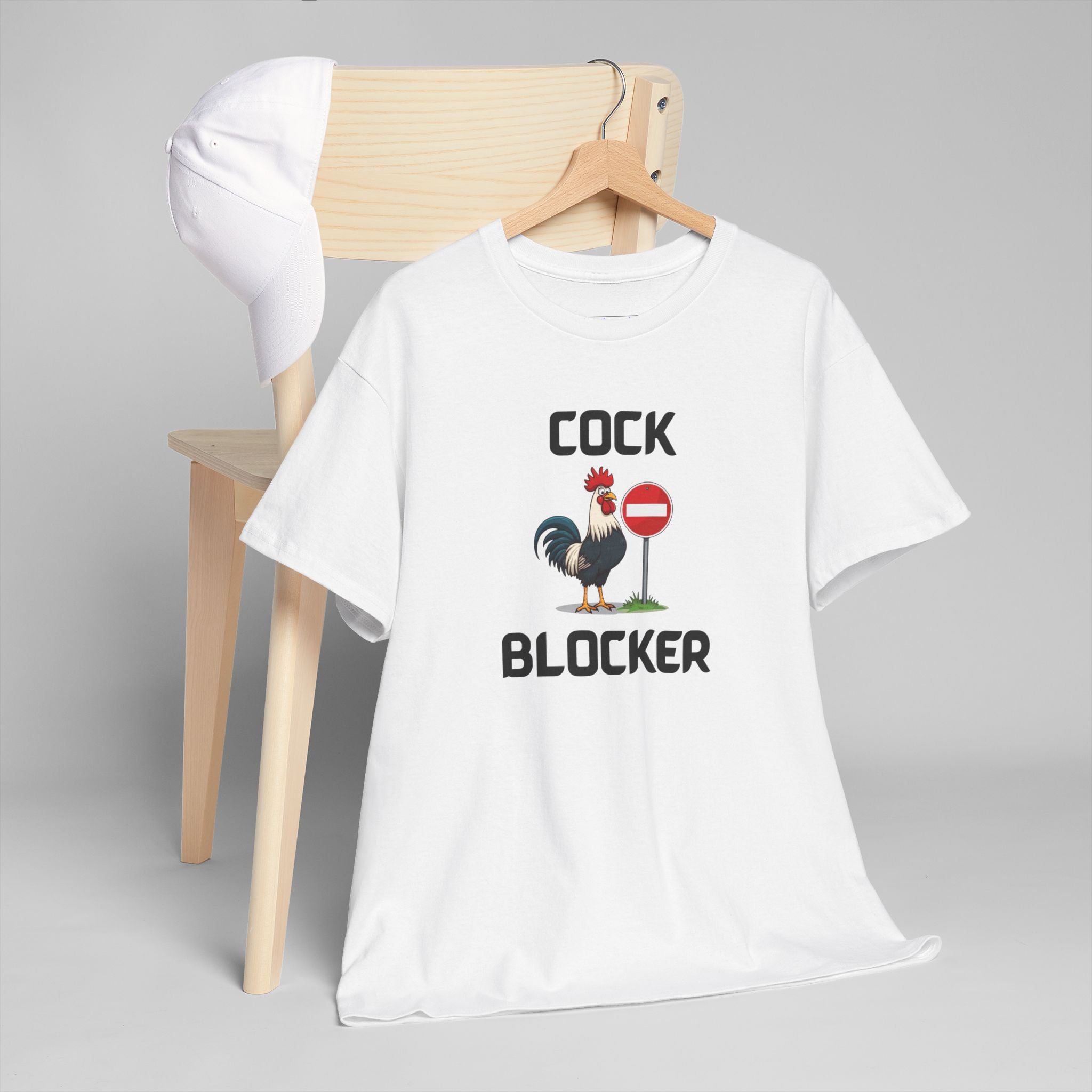 Cock Blocker T-Shirt – Funny Novelty Tee with Cheeky Humour