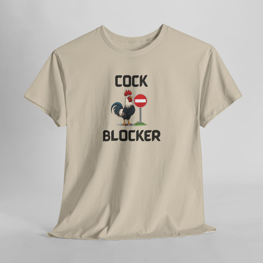 Cock Blocker T-Shirt – Funny Novelty Tee with Cheeky Humour