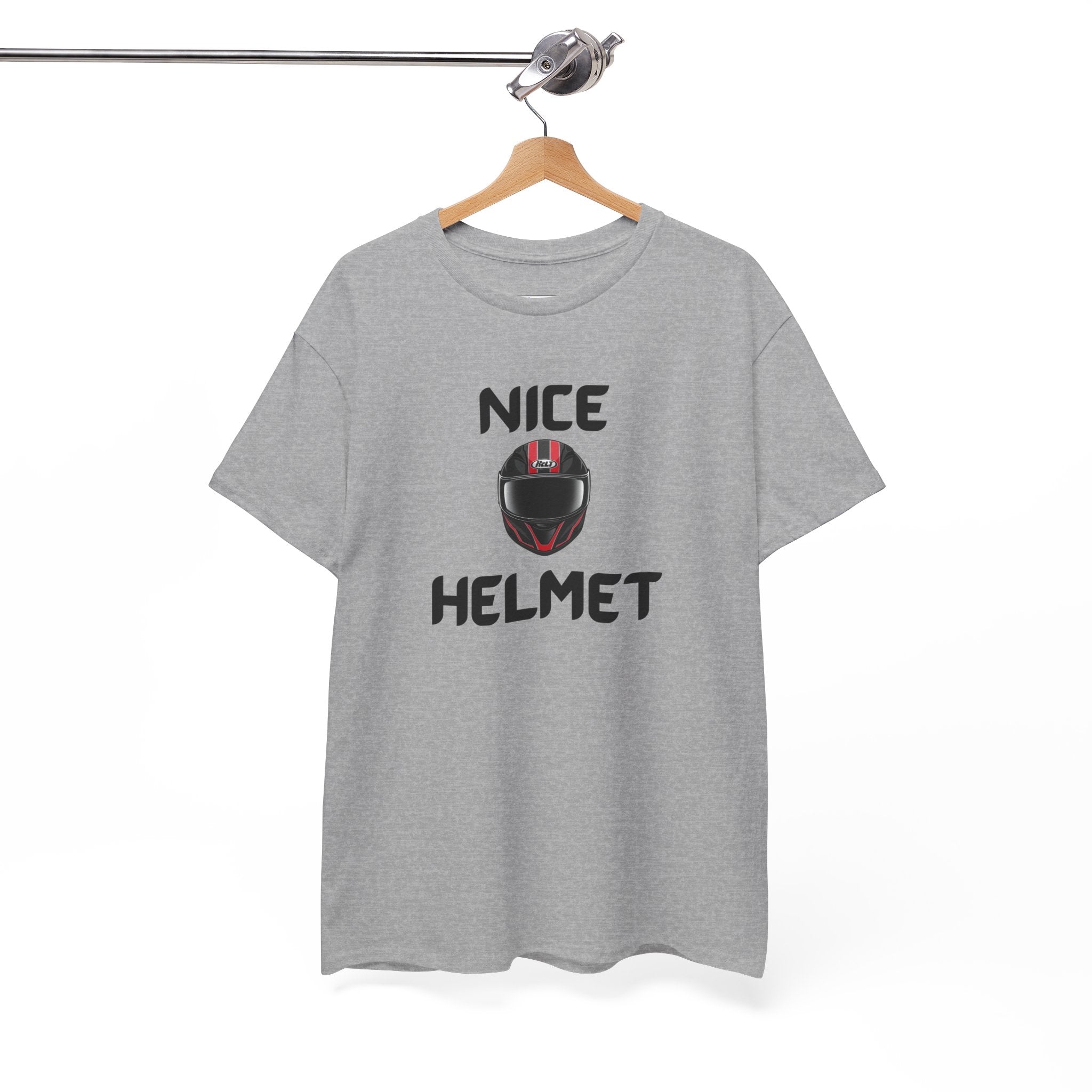 Nice Helmet T-Shirt – Funny Novelty Tee with Cheeky Wordplay