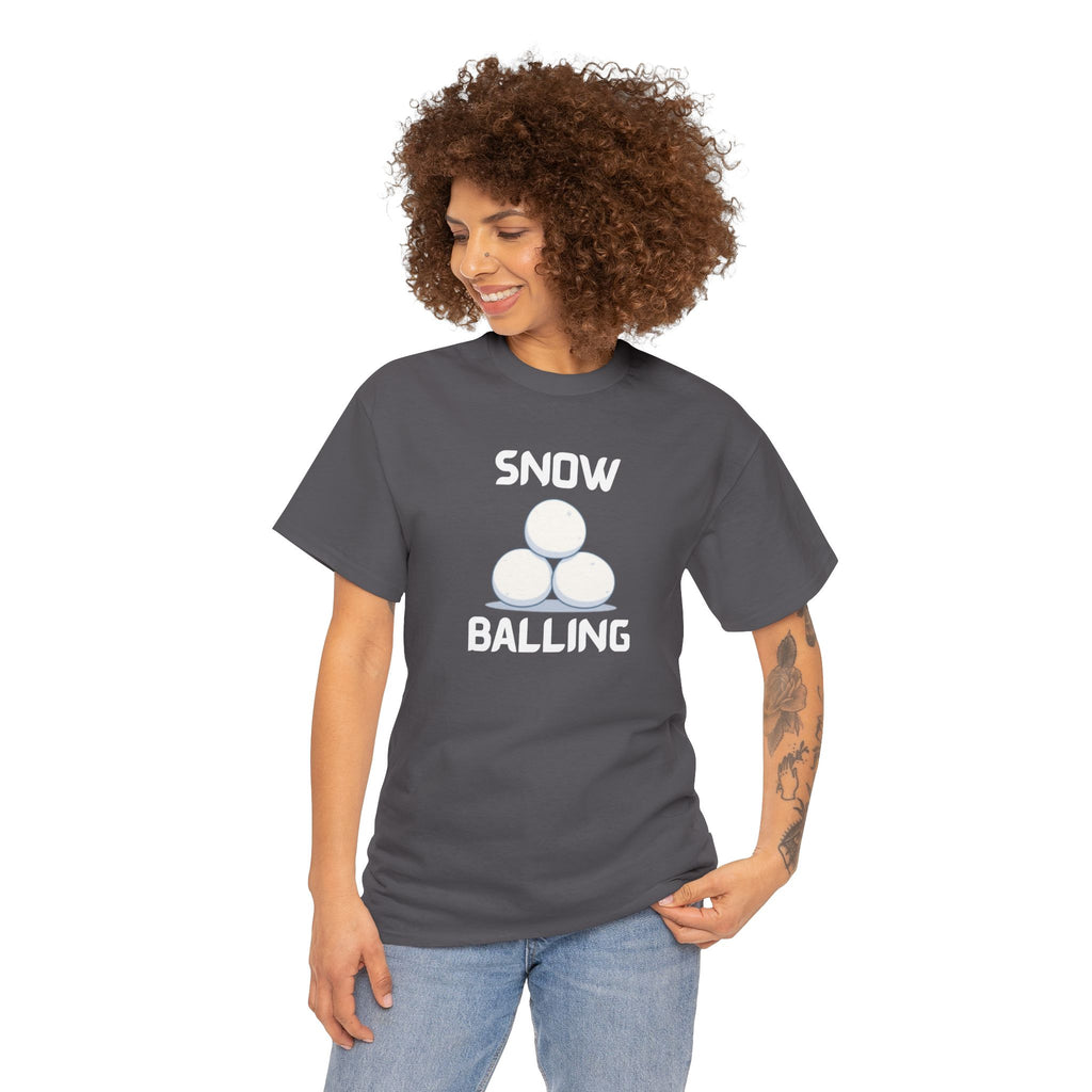 Snow Balling T-Shirt – Funny Novelty Tee with Cheeky Humour