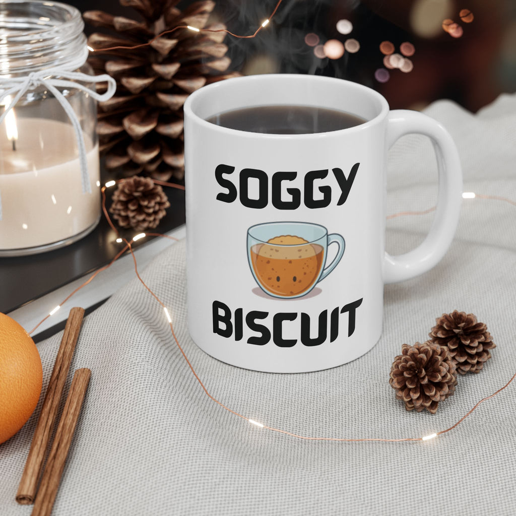 Soggy Biscuit Funny Mug Cheeky Wordplay Prank Gift Novelty Coffee Cup