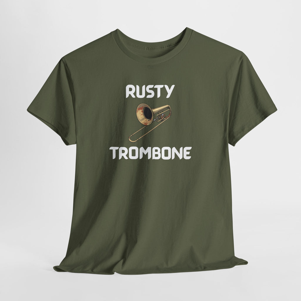 Rusty Trombone T-Shirt – Funny Novelty Tee with Cheeky Humour