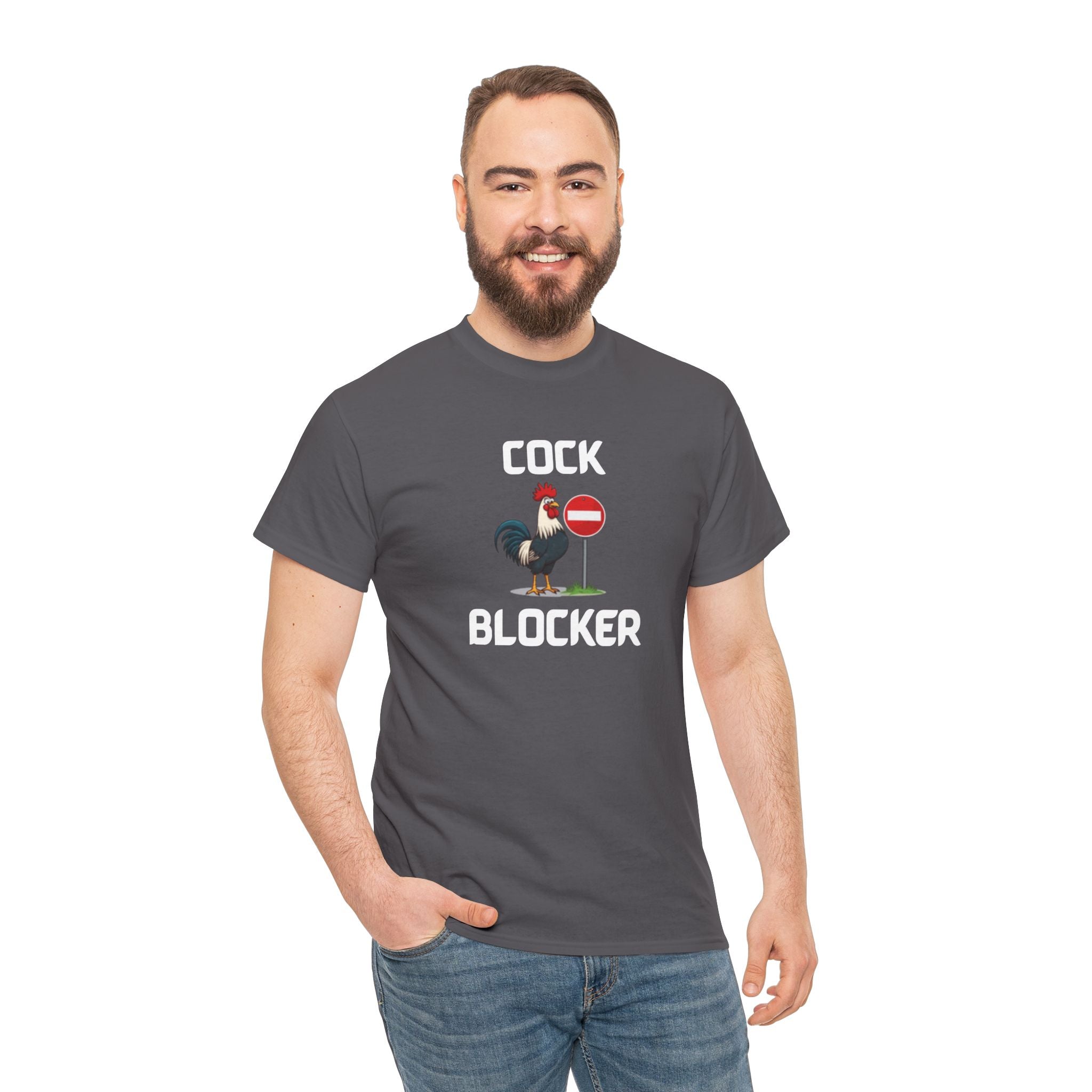 Cock Blocker T-Shirt – Funny Novelty Tee with Cheeky Humour