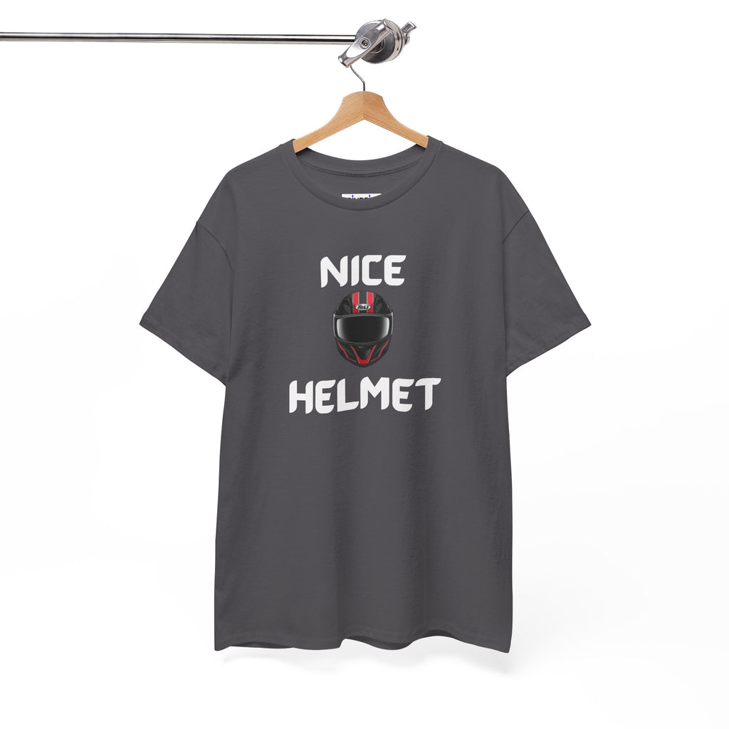 Nice Helmet T-Shirt – Funny Novelty Tee with Cheeky Wordplay
