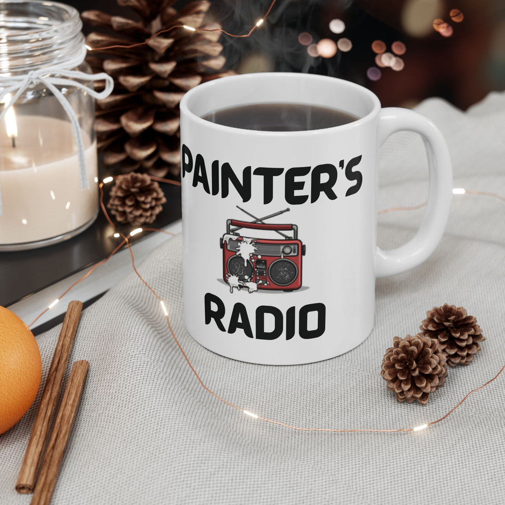 Painters Radio Funny Mug Cheeky Wordplay Prank Gift Novelty Coffee Cup