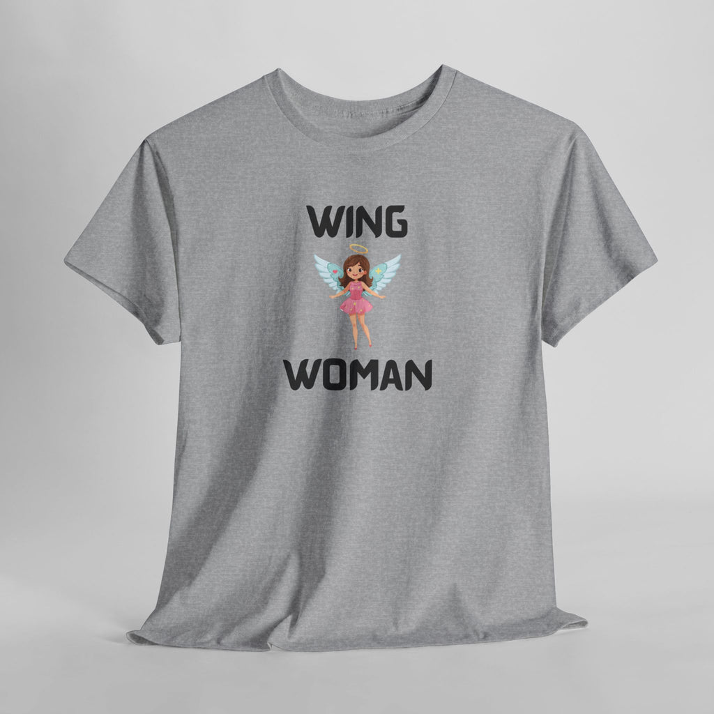 Wing Woman T-Shirt – Funny Novelty Tee for Hen Do’s, Prank Gifts & Nights Out