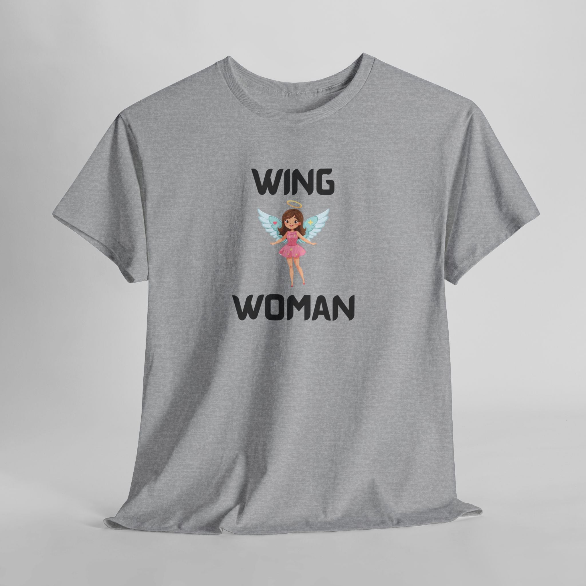 Wing Woman T-Shirt – Funny Novelty Tee for Hen Do’s, Prank Gifts & Nights Out