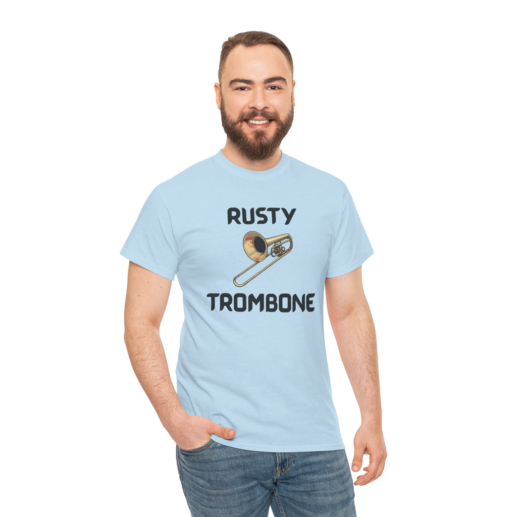 Rusty Trombone T-Shirt – Funny Novelty Tee with Cheeky Humour