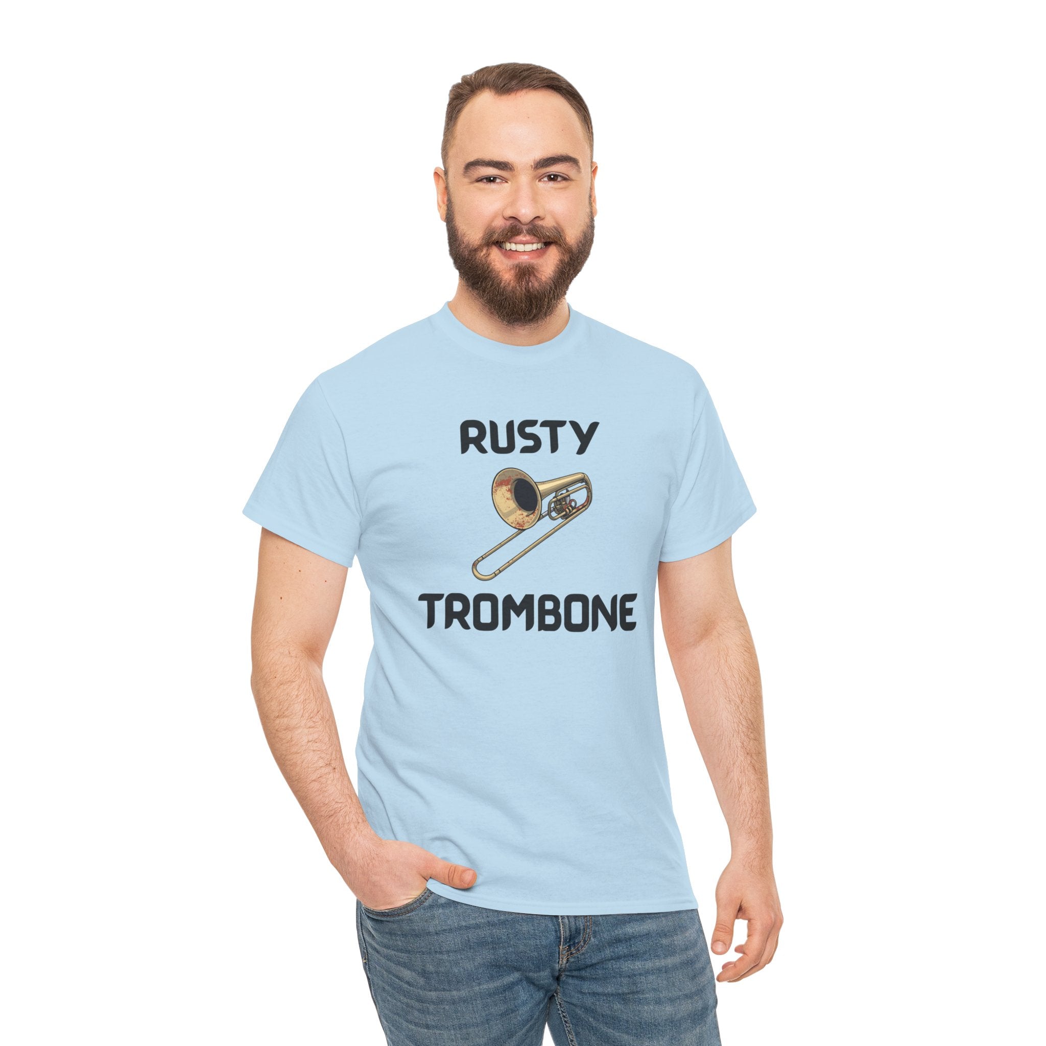 Rusty Trombone T-Shirt – Funny Novelty Tee with Cheeky Humour