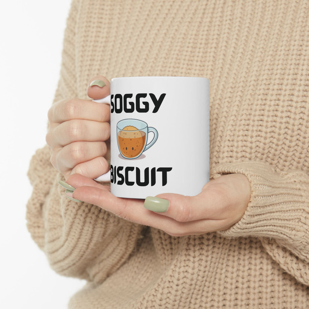 Soggy Biscuit Funny Mug Cheeky Wordplay Prank Gift Novelty Coffee Cup