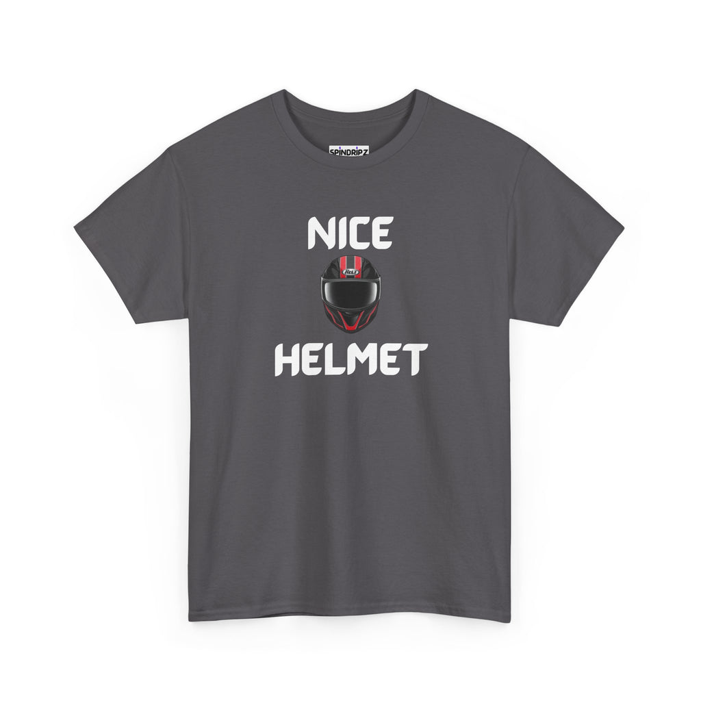 Nice Helmet T-Shirt – Funny Novelty Tee with Cheeky Wordplay