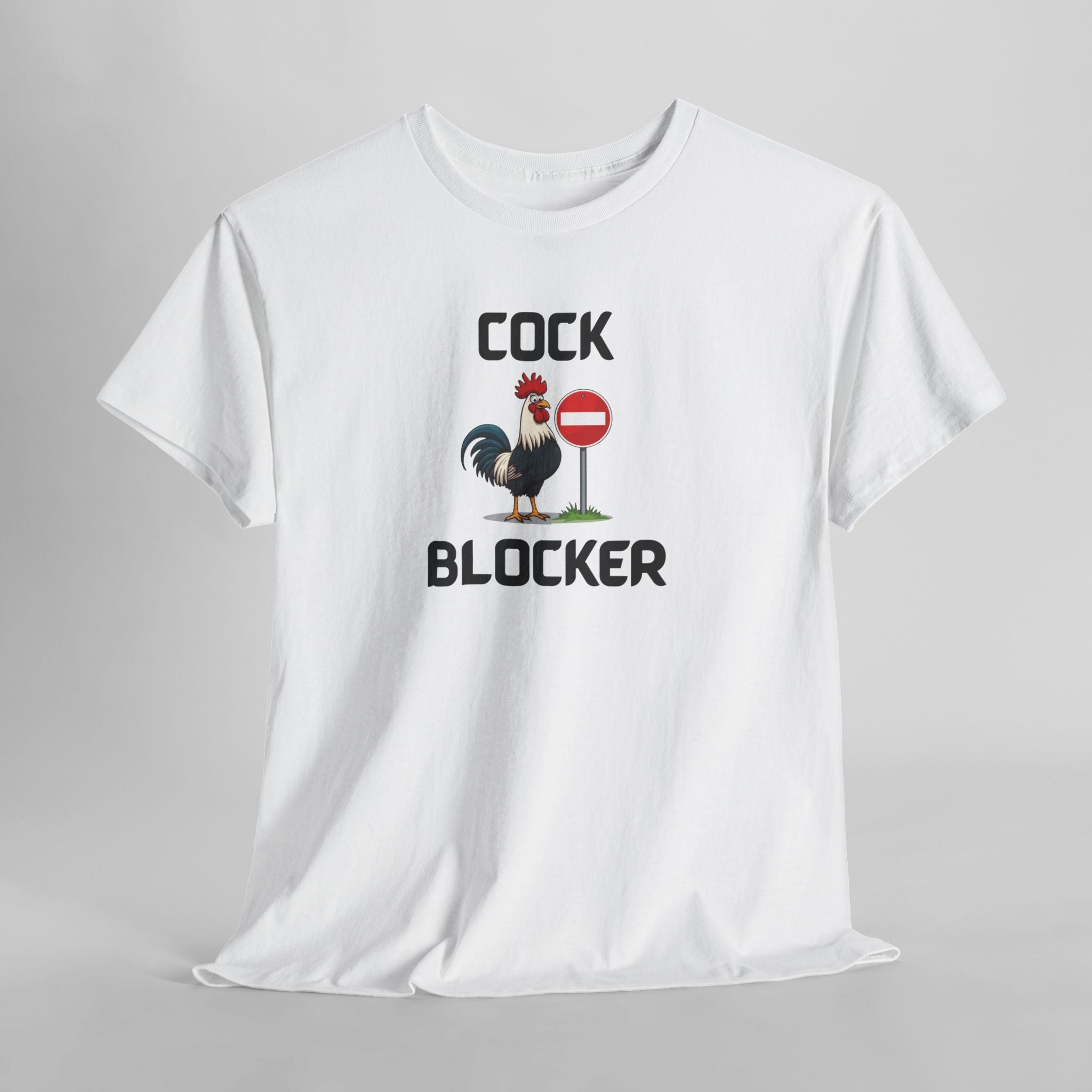 Cock Blocker T-Shirt – Funny Novelty Tee with Cheeky Humour