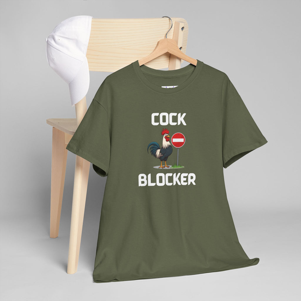 Cock Blocker T-Shirt – Funny Novelty Tee with Cheeky Humour