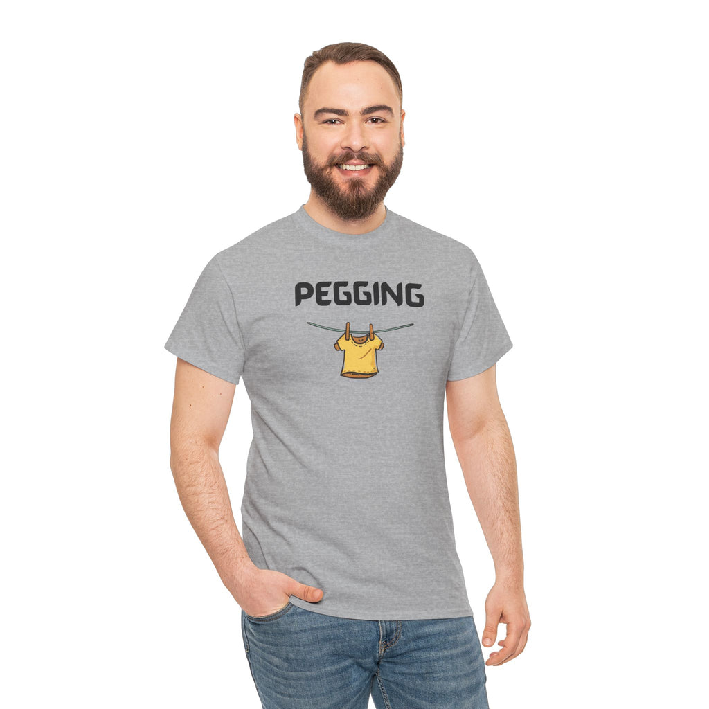 Pegging T-Shirt – Funny Novelty Tee with Cheeky Wordplay