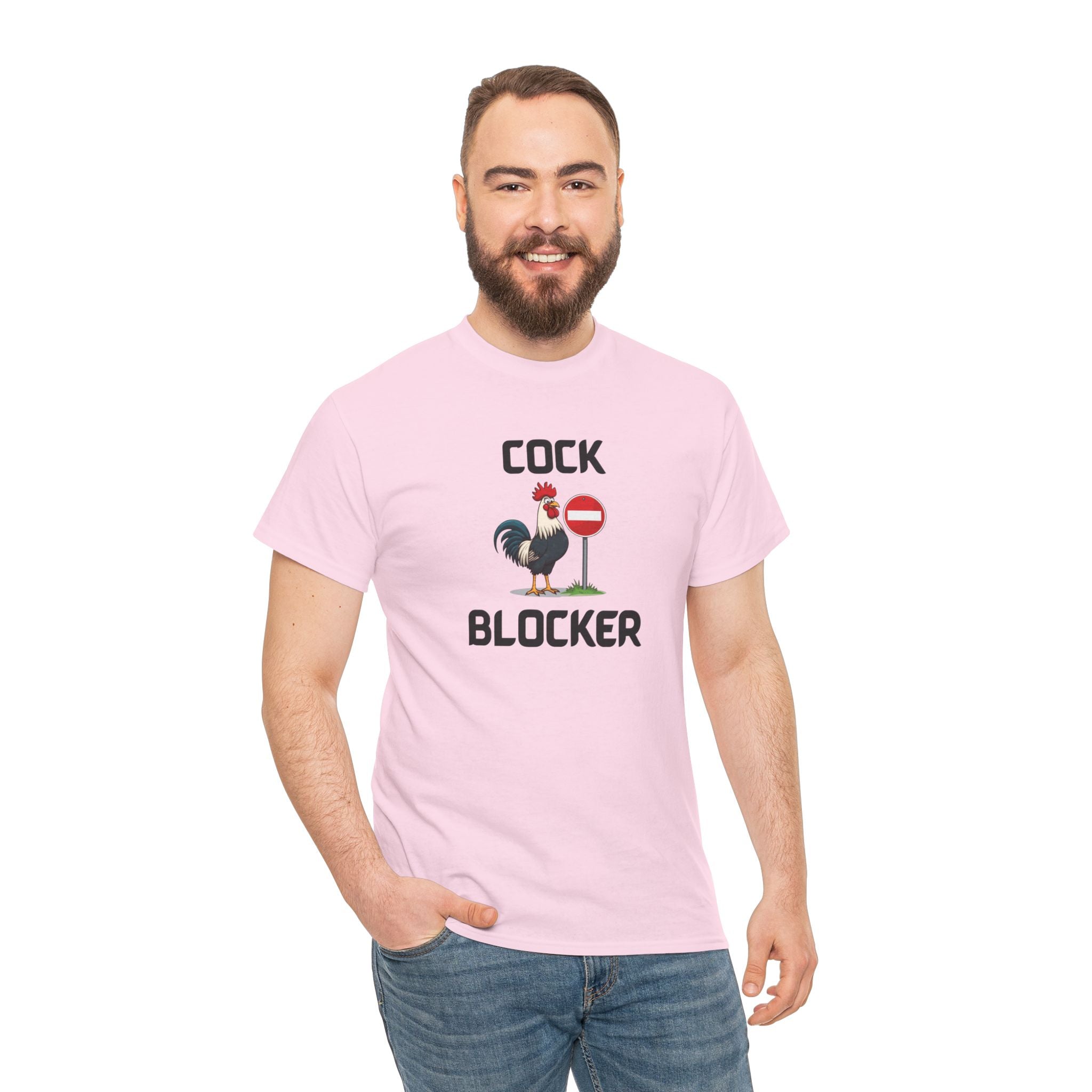 Cock Blocker T-Shirt – Funny Novelty Tee with Cheeky Humour